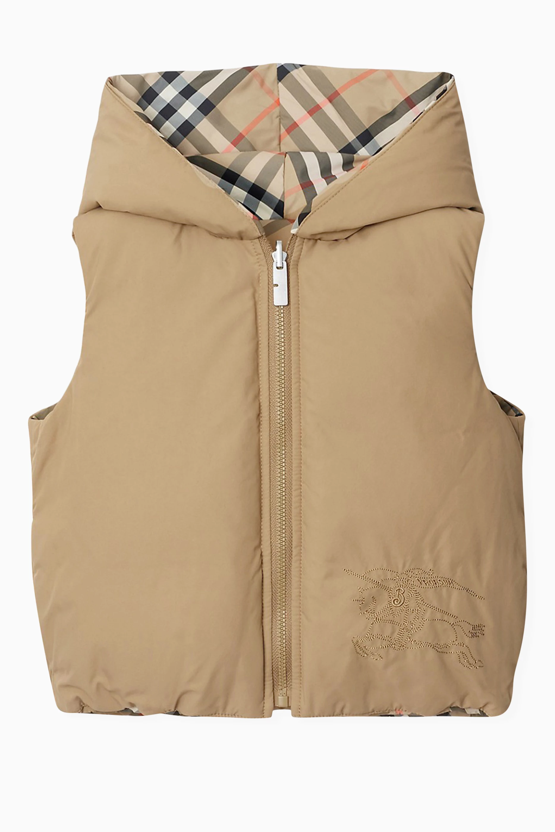 Buy Burberry Brown Axel Reversible Vest For UNISEX Online Ounass Saudi