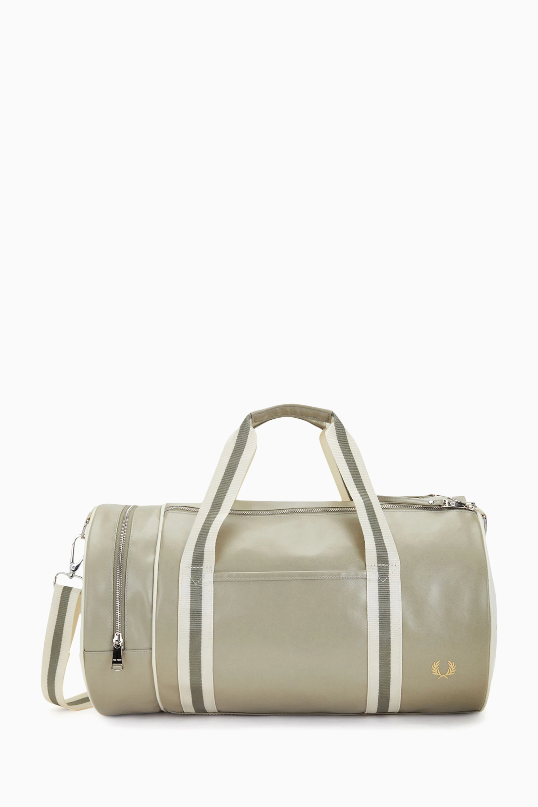 Buy Fred Perry Grey Classic Barrel Bag in Recycled Polyester For Men Online Ounass Saudi