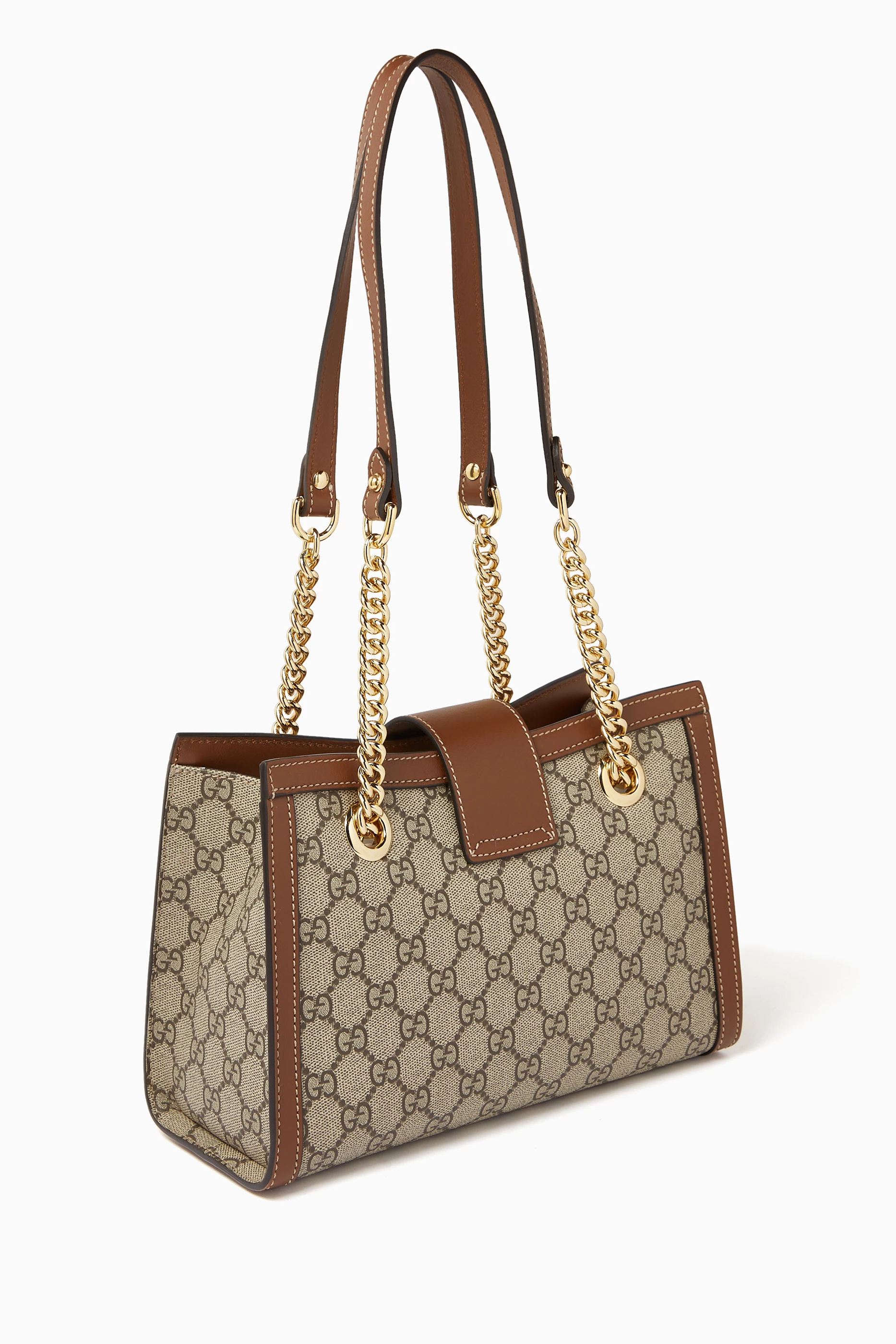 Buy Gucci Brown Small Padlock Shoulder Bag in GG Supreme Canvas For Women Online Ounass Saudi