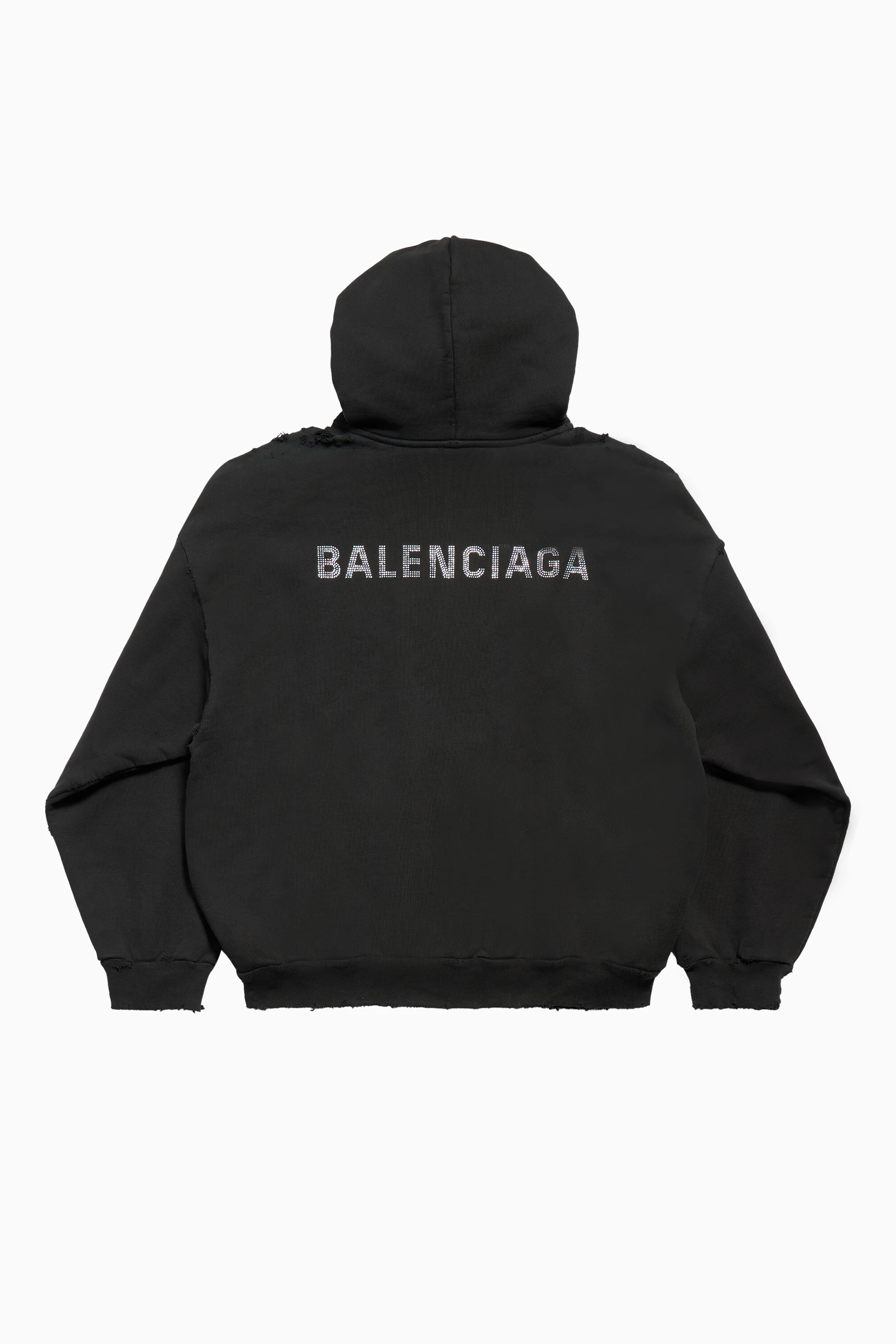 Buy Balenciaga Black Unisex Back Medium Fit Hoodie in Archetype Fleece For UNISEX Online Ounass Saudi