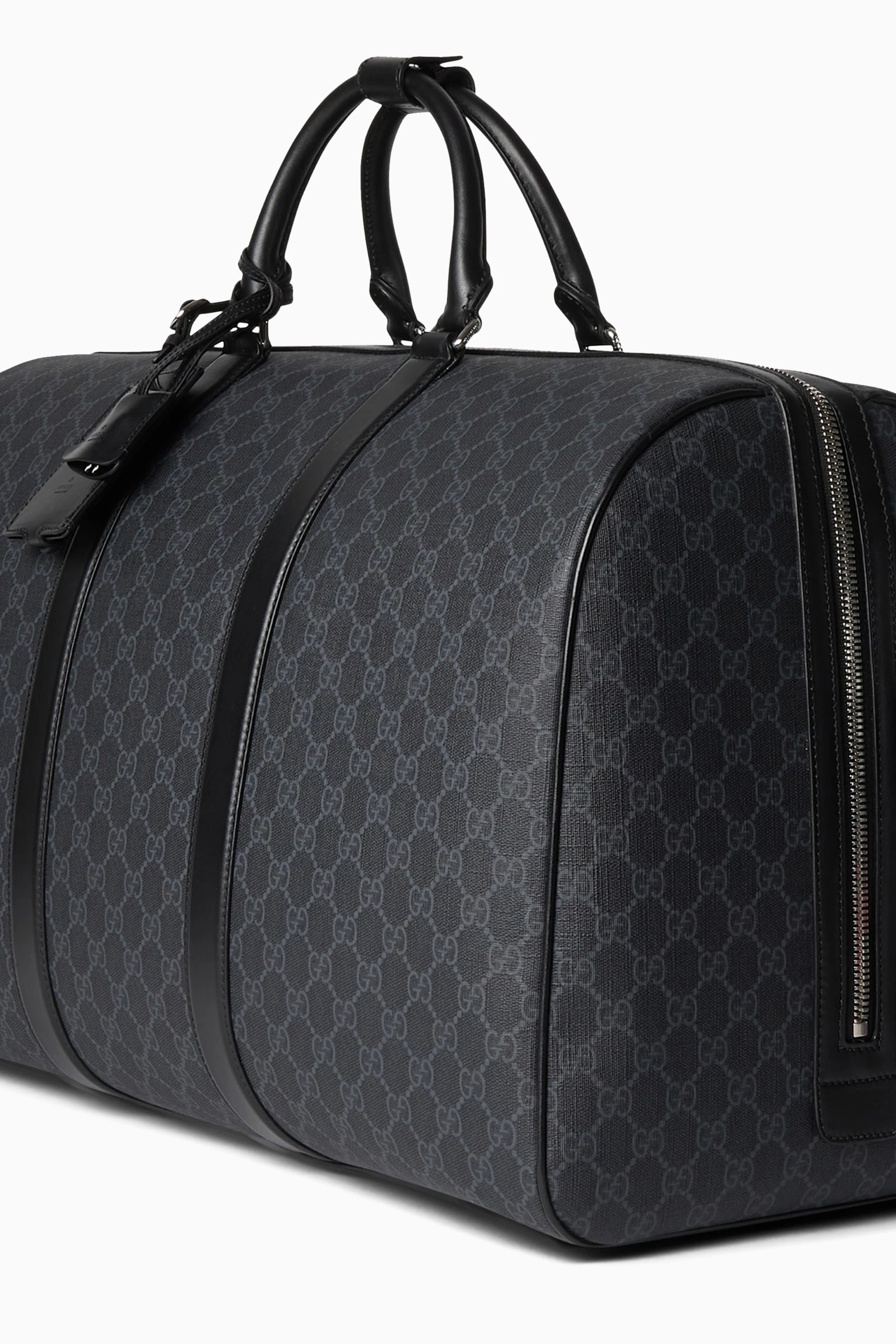 Buy Gucci Black Travel Duffel Bag in GG Supreme Canvas For Men Online Ounass Saudi