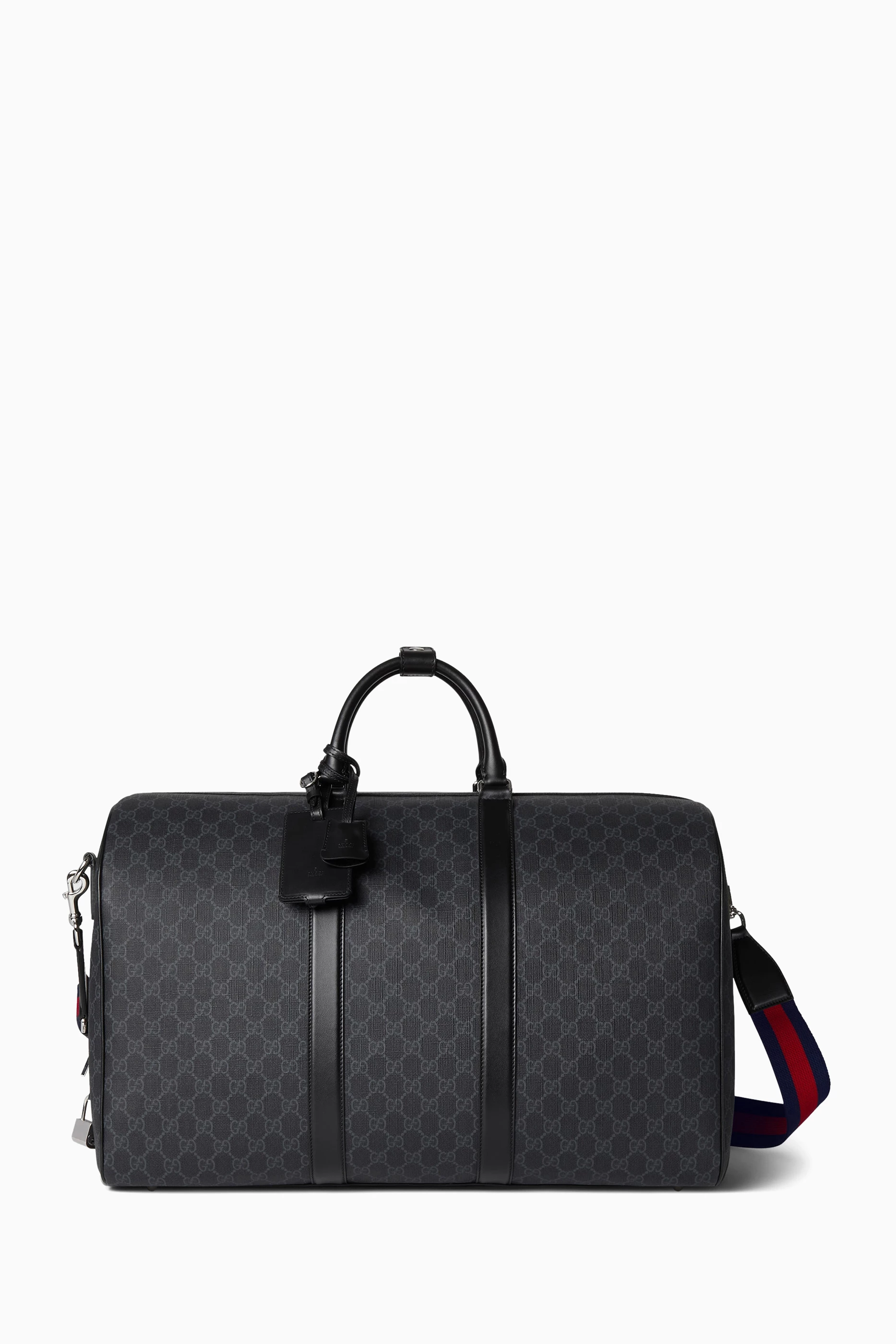 Buy Gucci Black Travel Duffel Bag in GG Supreme Canvas For Men Online Ounass Saudi