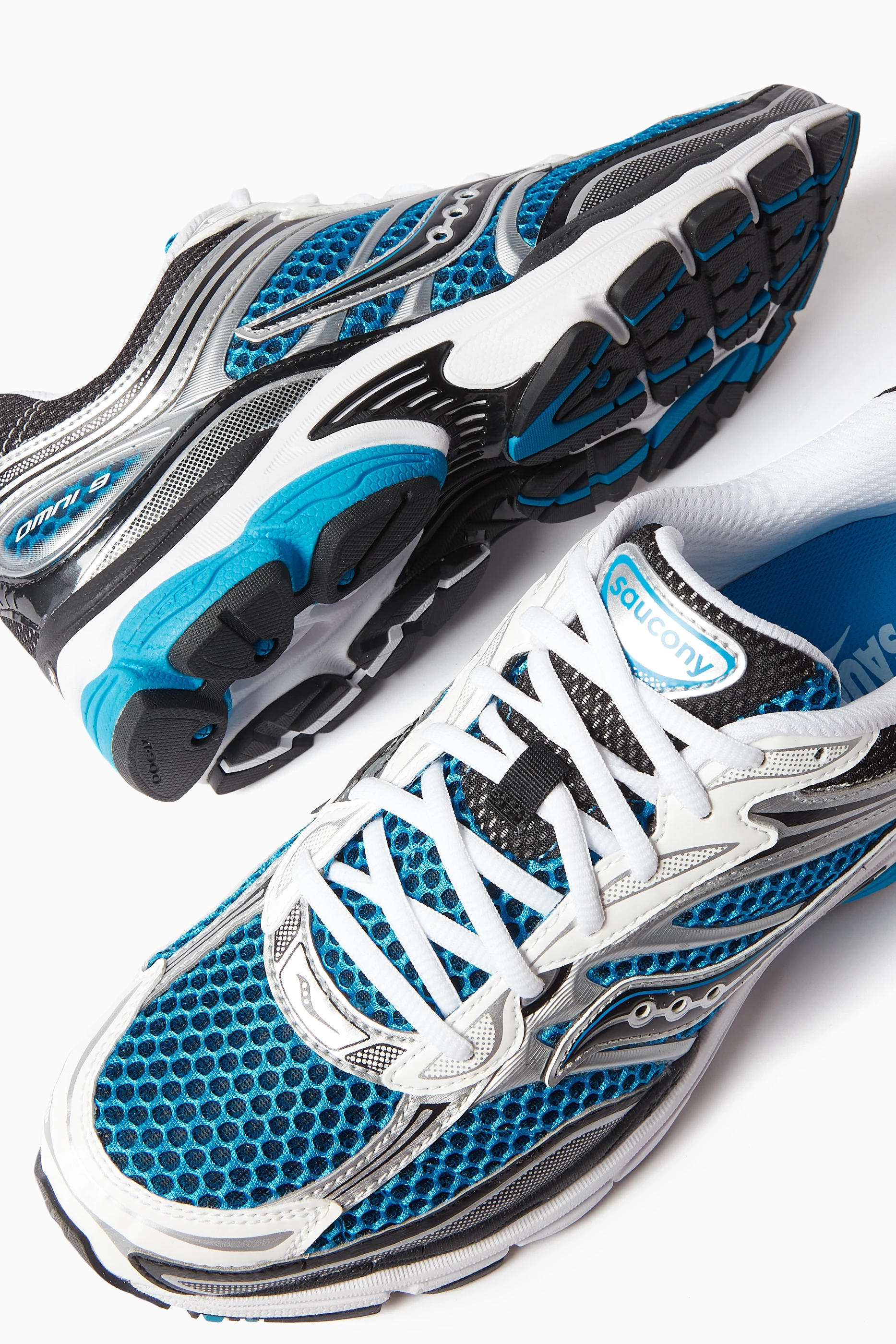 Buy Saucony Multicolour Progrid Omni 9 Sneakers in Mesh Leather For Men Online Ounass Saudi