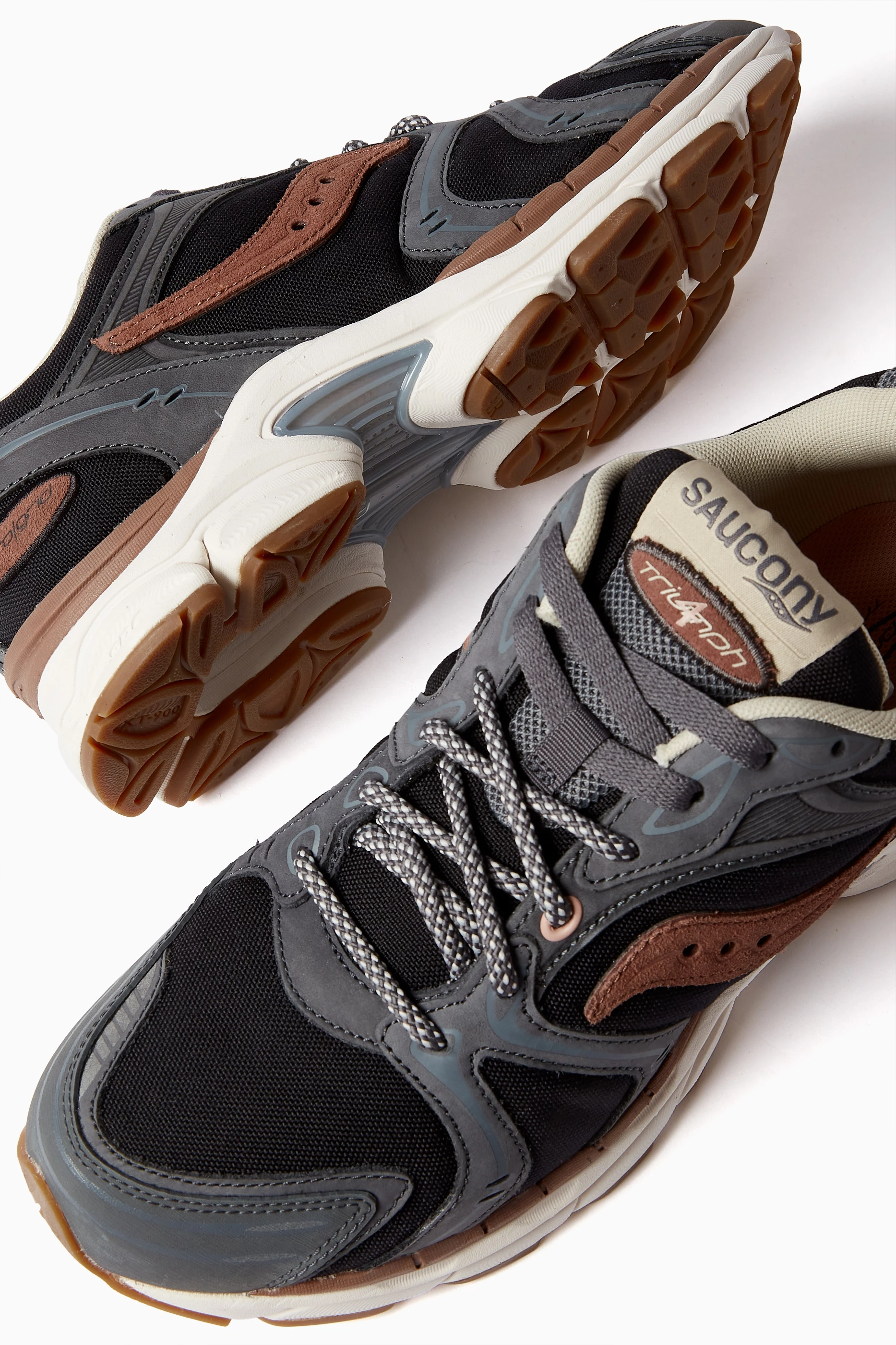 Buy Saucony Multicolour ProGrid Triumph 4 Secure Sneakers in Mesh Leather For Men Online Ounass Saudi
