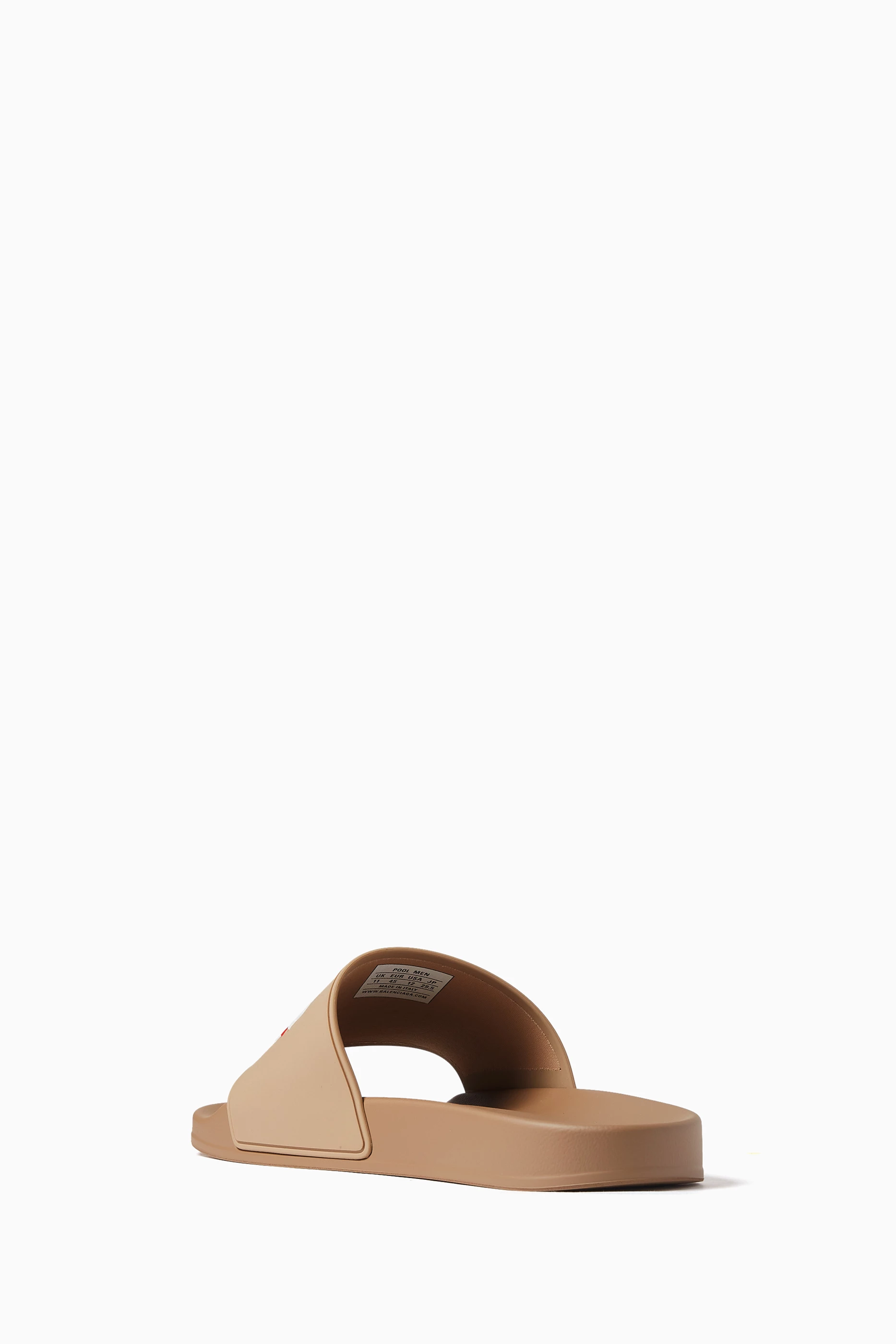 Ladies Sandals Balenciaga Pool Slide Beige Pool Clog Slide Sandals