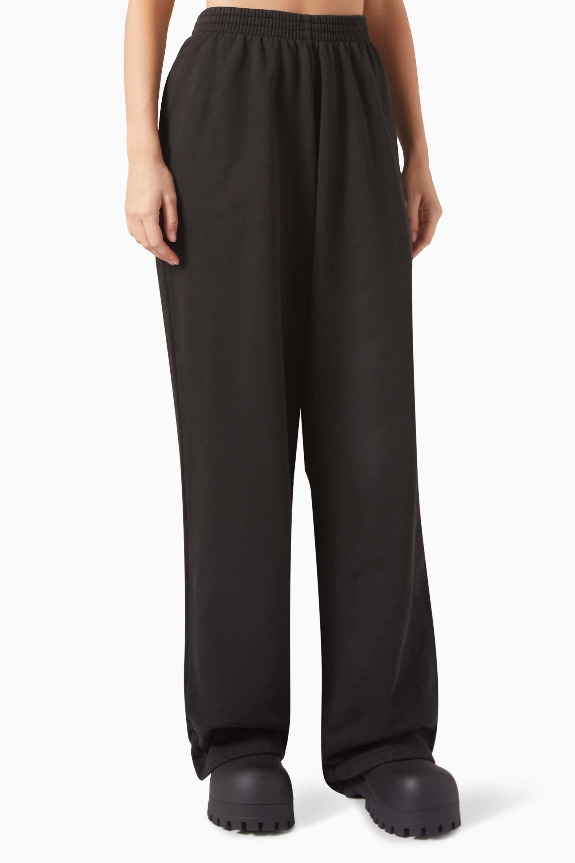 Buy Balenciaga Black Unisex Activewear Baggy Sweatpants in