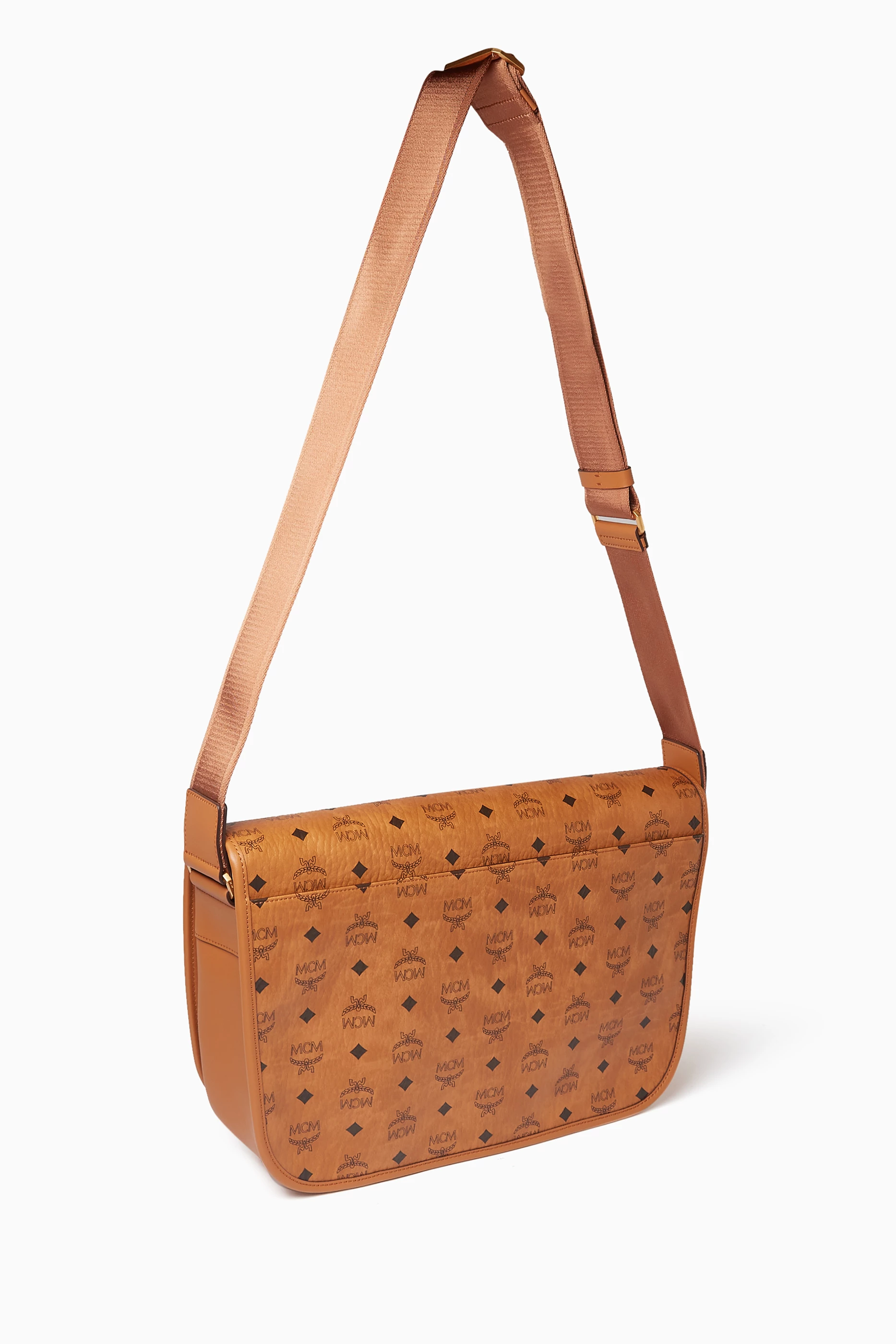 [MCM]★韓国人気★Aren Visetos messenger bag Medium Aren Messenger Bag in Visetos Black | MCM ®CA