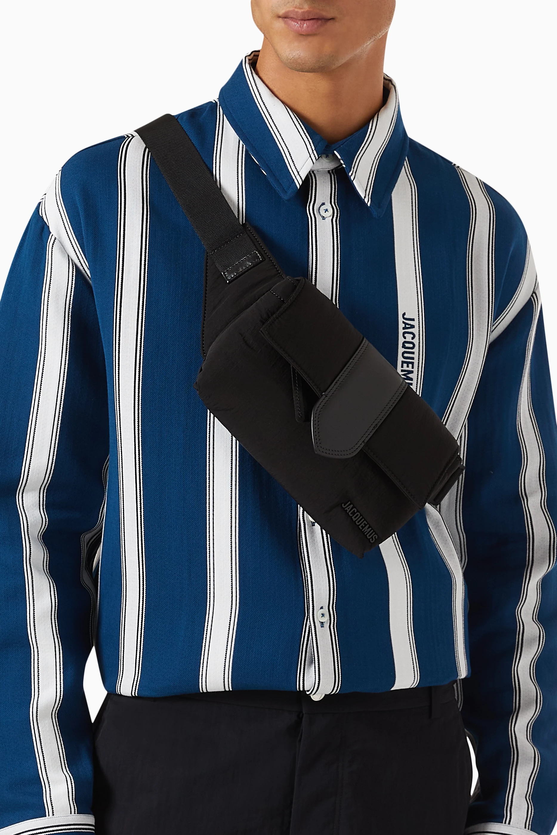 Buy Jacquemus Black La Banane Bambino Belt Bag in Nylon For Men Online Ounass Saudi