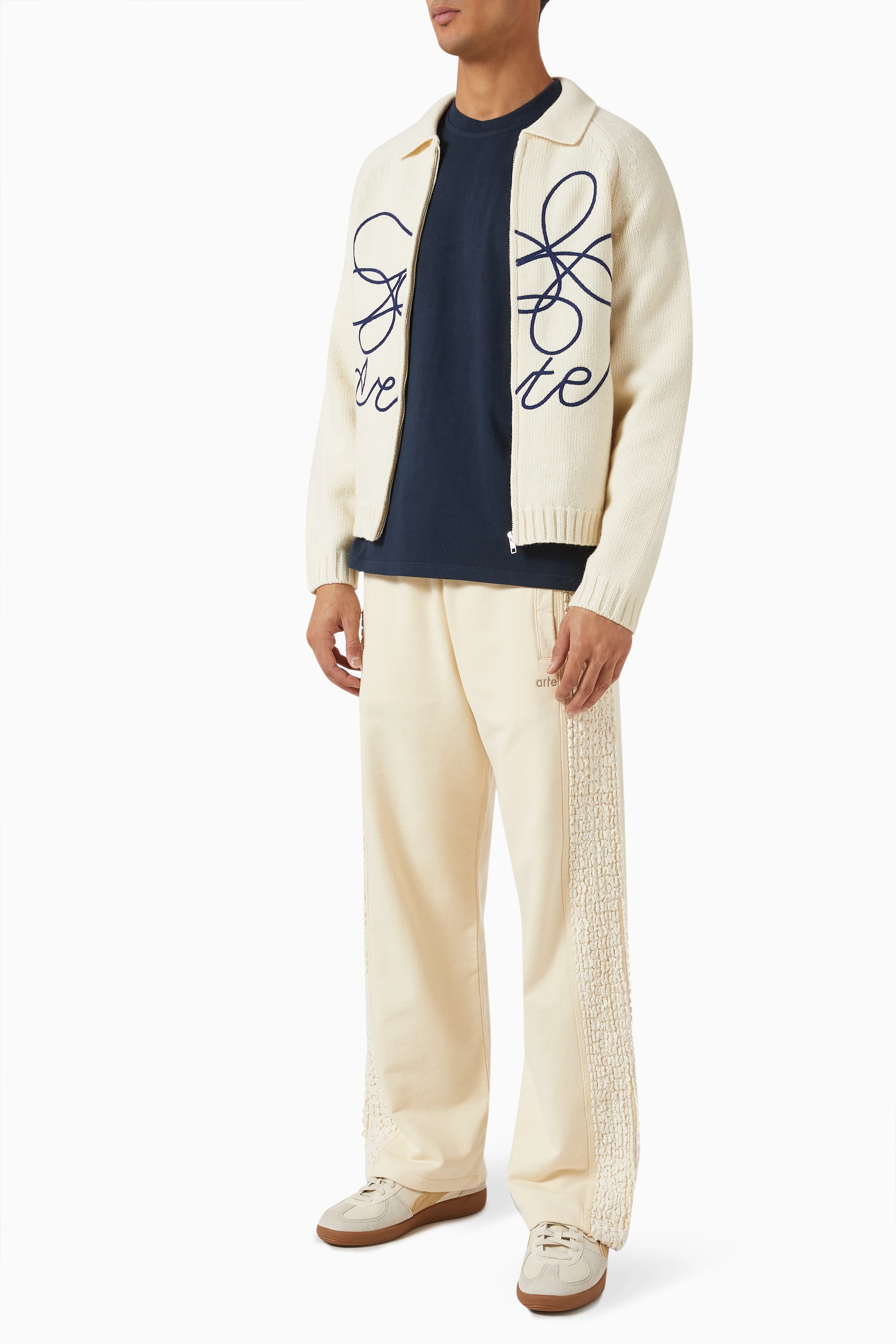 【着後レビューで 送料無料】 Neutral Antwerp Arte Buy Flower For Knit in Cardigan Logo トップス