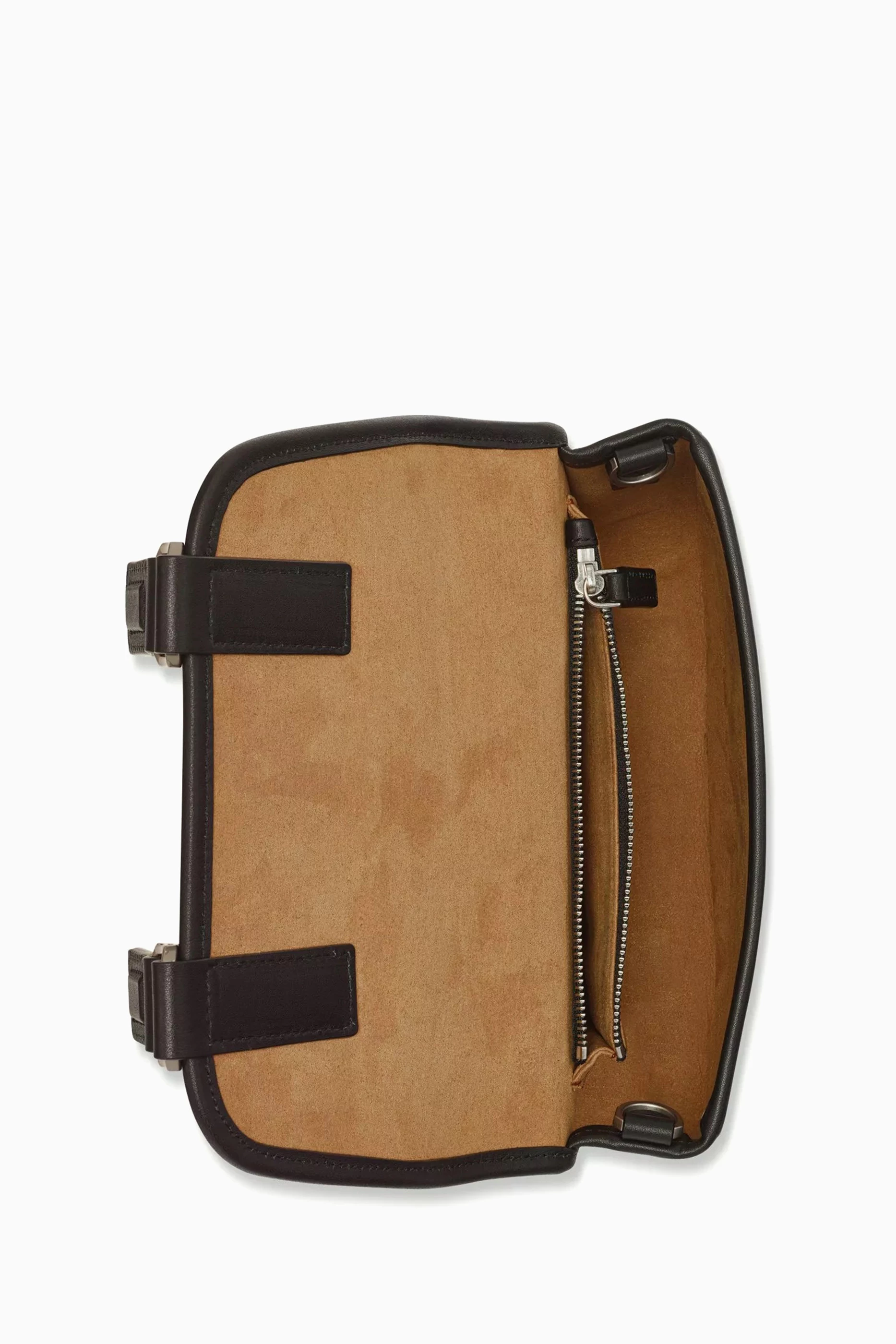 Buy MCM Black Mini Aren Messenger Bag in Visetos For Men