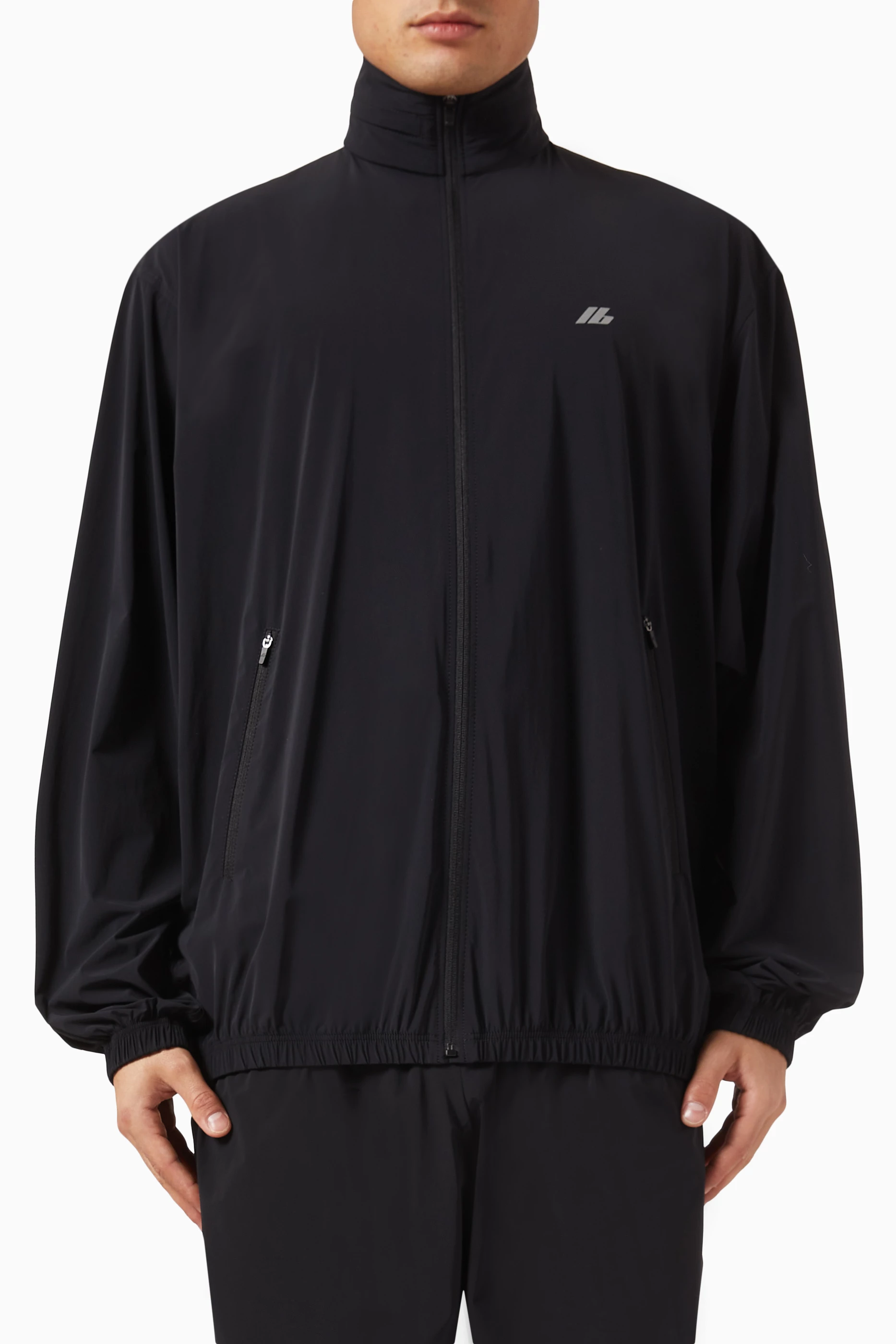 Buy Balenciaga Black Unisex Activewear Windbreaker in