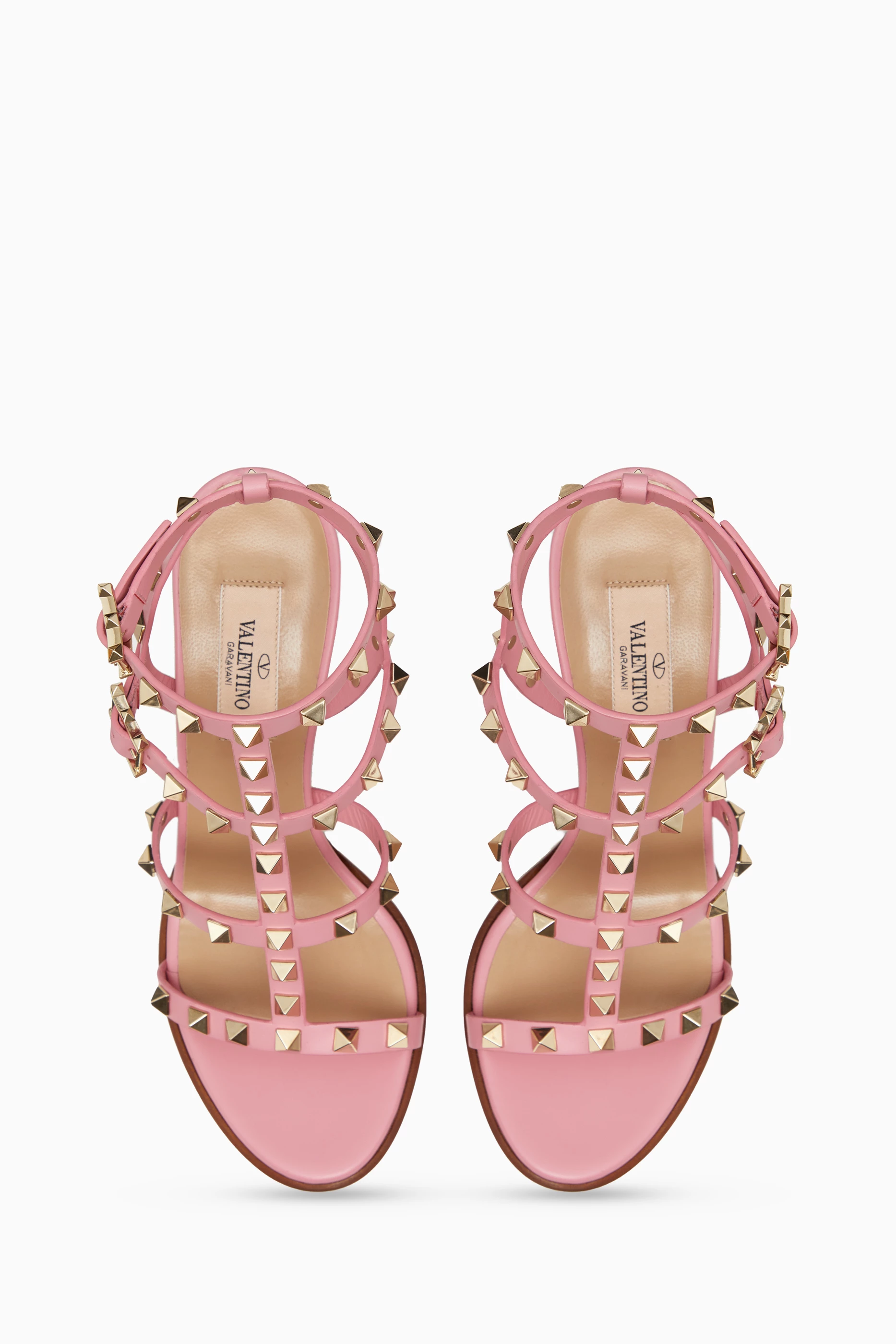 Valentino rockstud pink sandals new arrivals