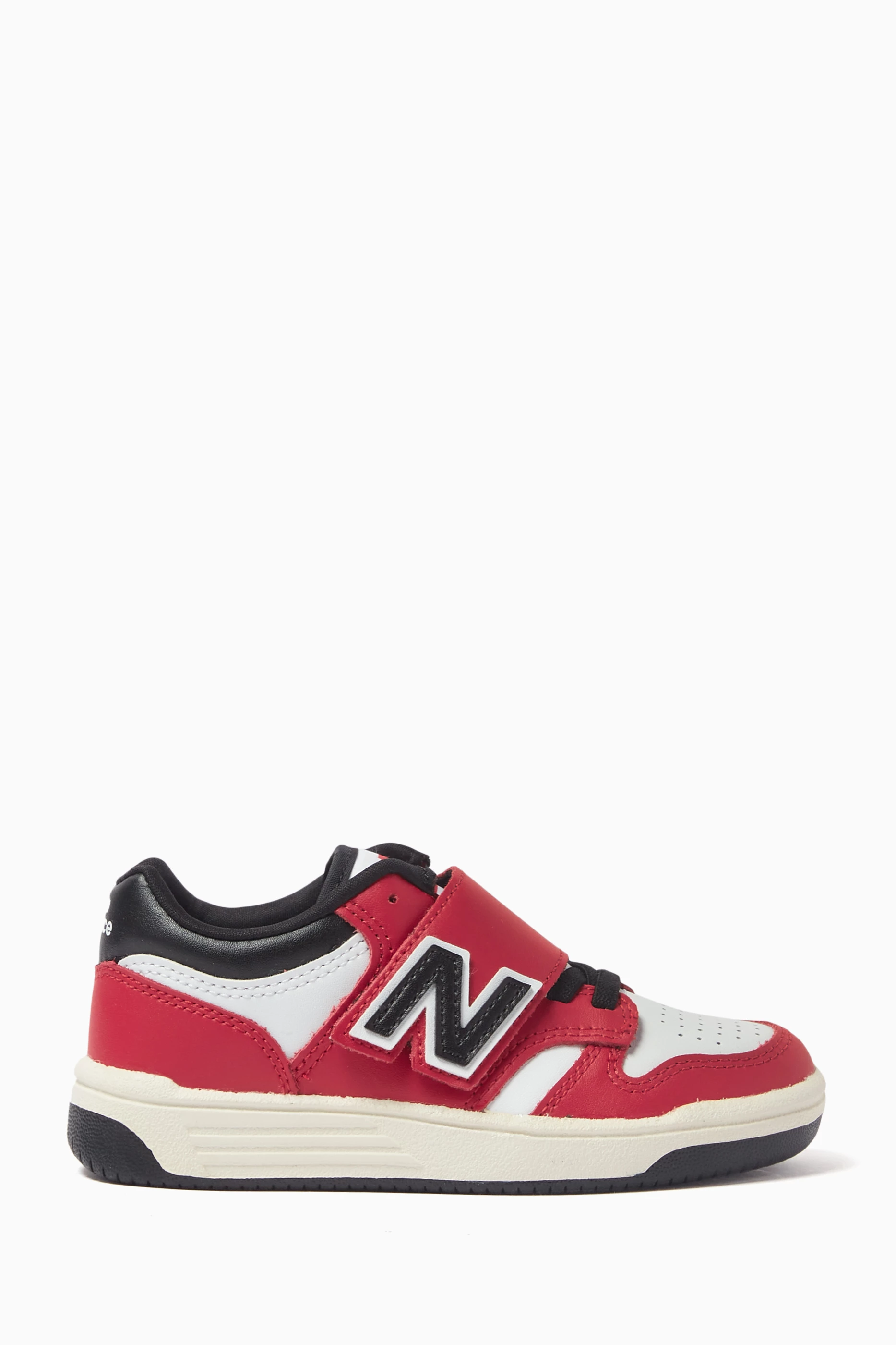 Buy New Balance Red 480 Sneakers in Leather Suede Mesh For Boys Online Ounass Saudi