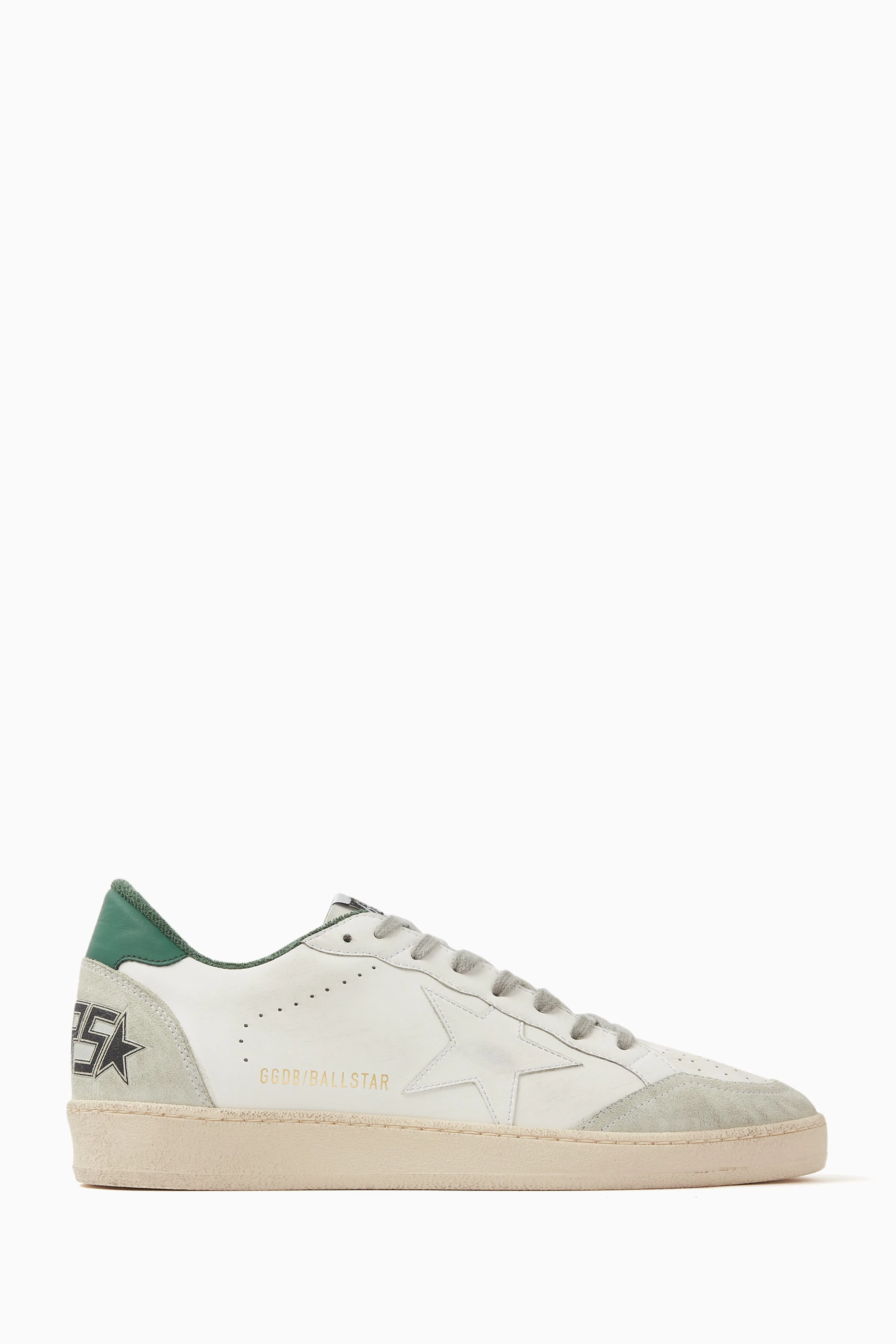 Buy GOLDEN GOOSE White Ball Star Low top Sneakers in Leather For Men Online Ounass Saudi