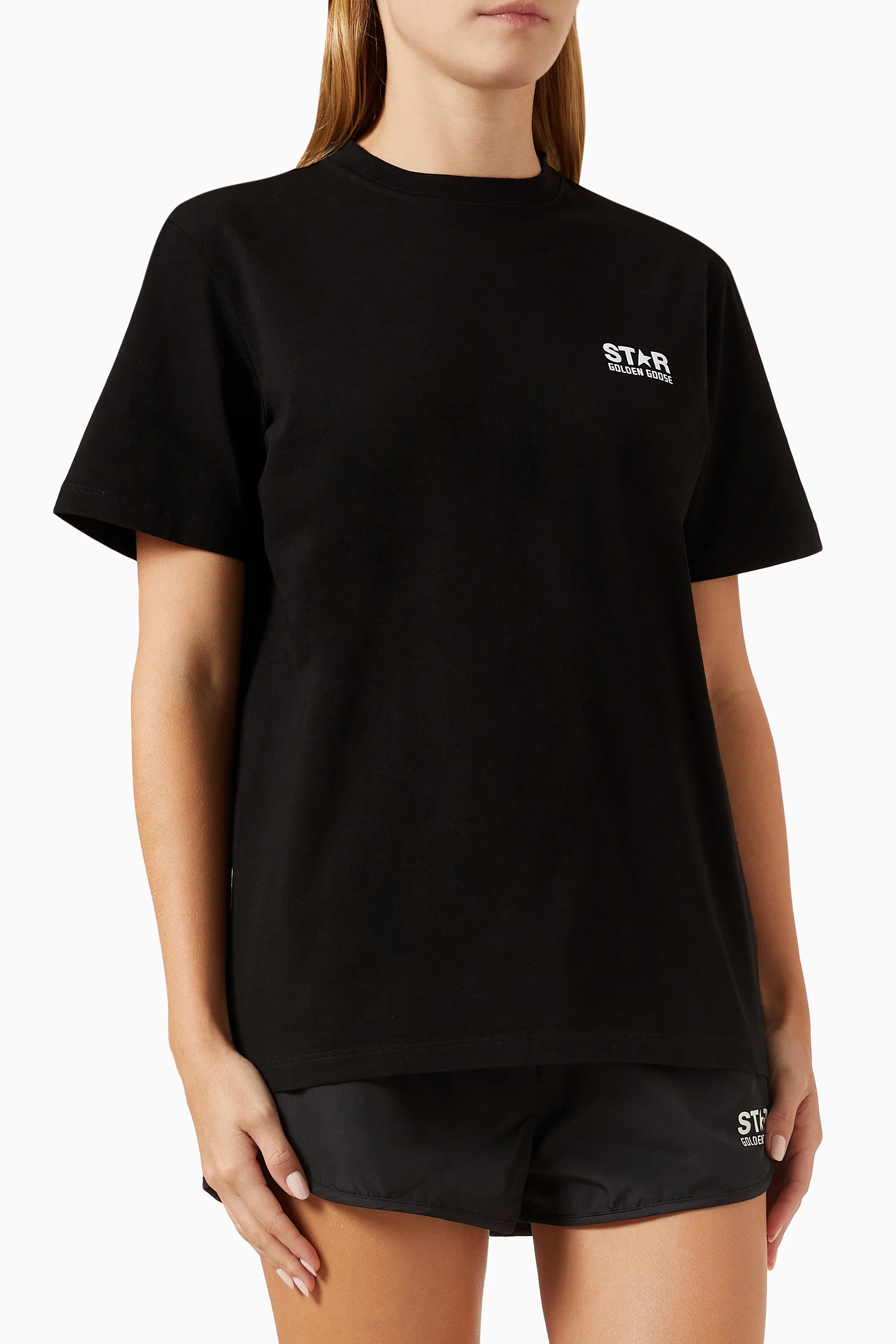 Buy GOLDEN GOOSE Black Graphic T-shirt in Jersey For Women Online | Ounass  Saudi