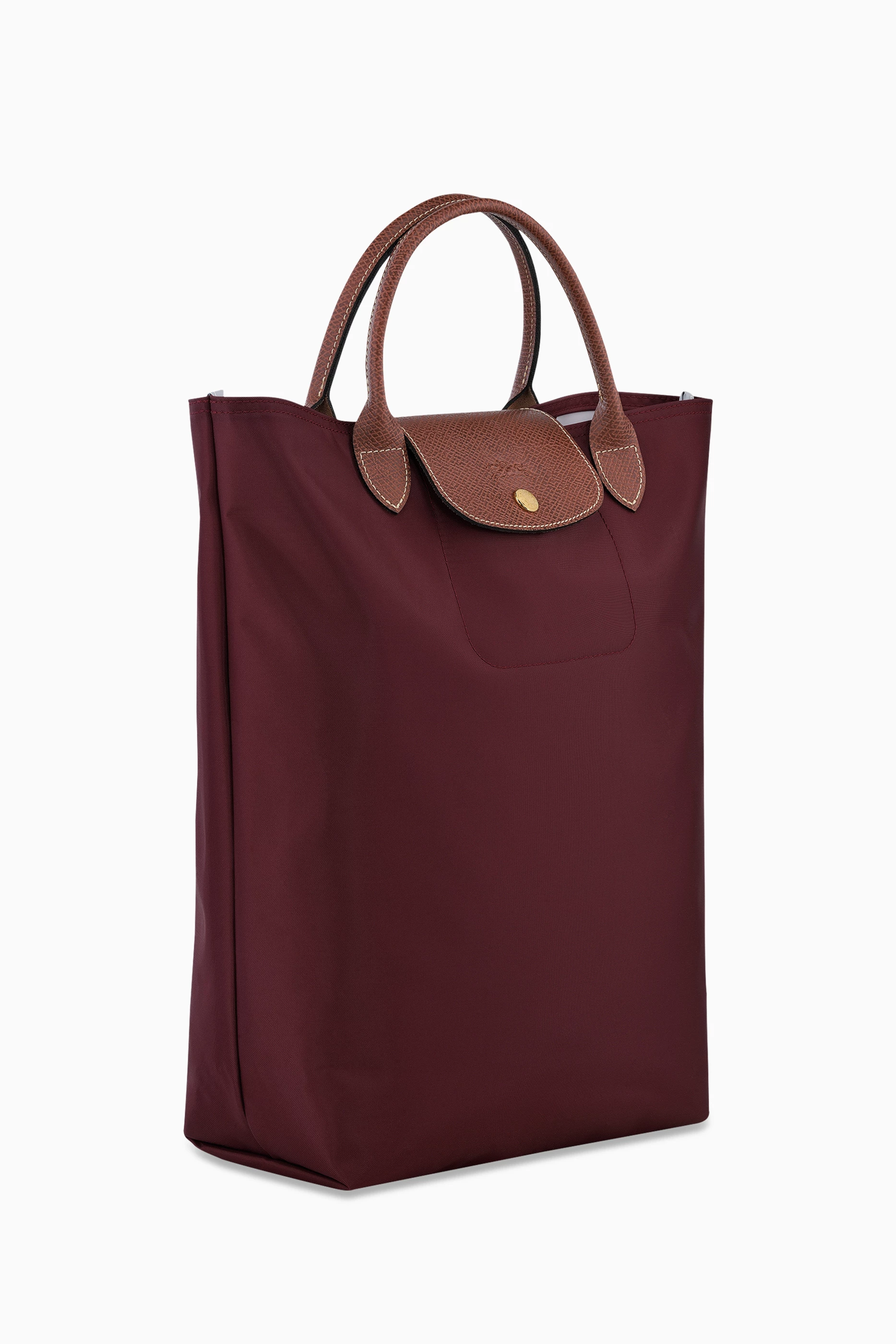 Buy Longchamp Burgundy Medium Le Pliage Tote Bag in Canvas For Women Online Ounass Saudi