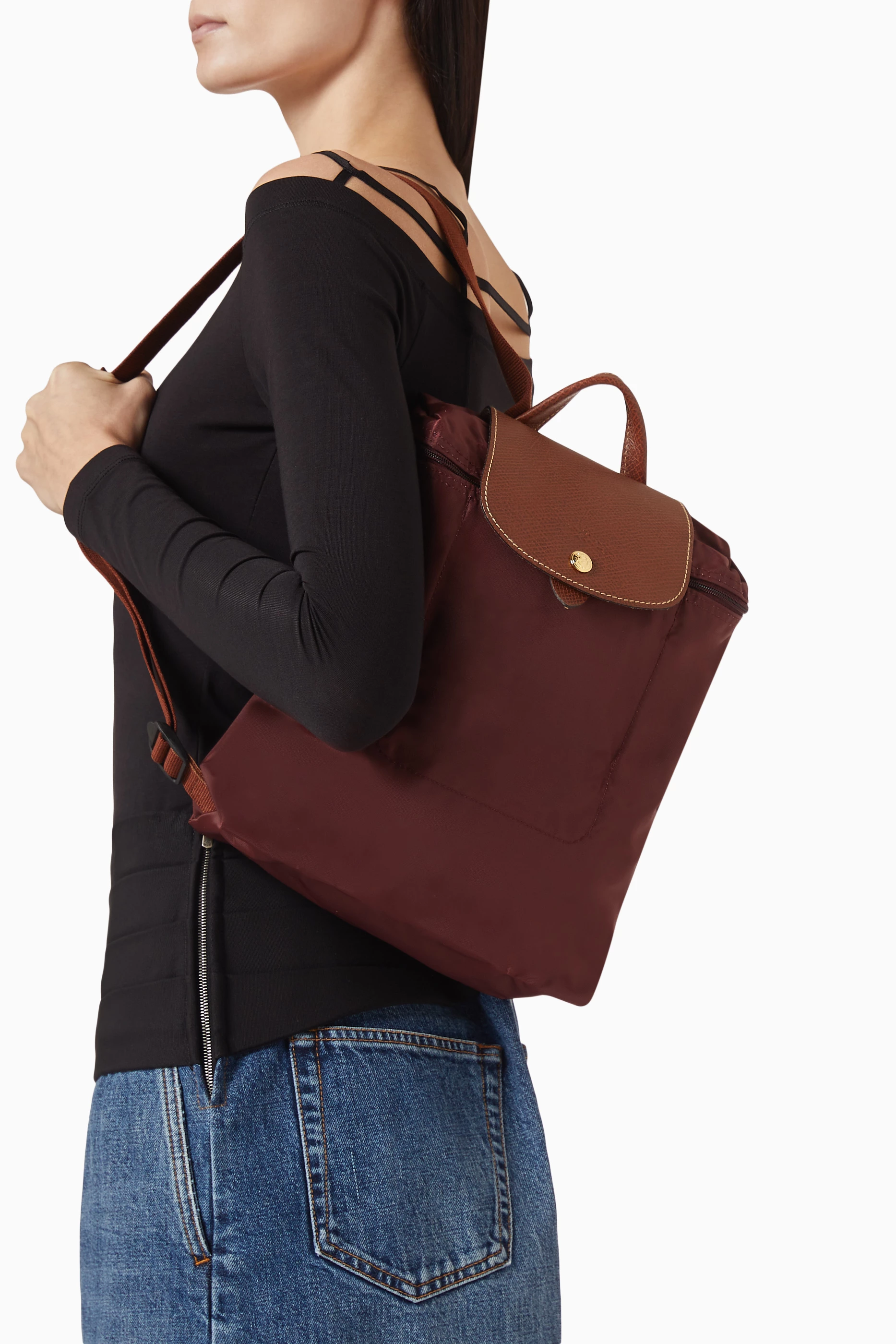Longchamp backpack le pliage deals