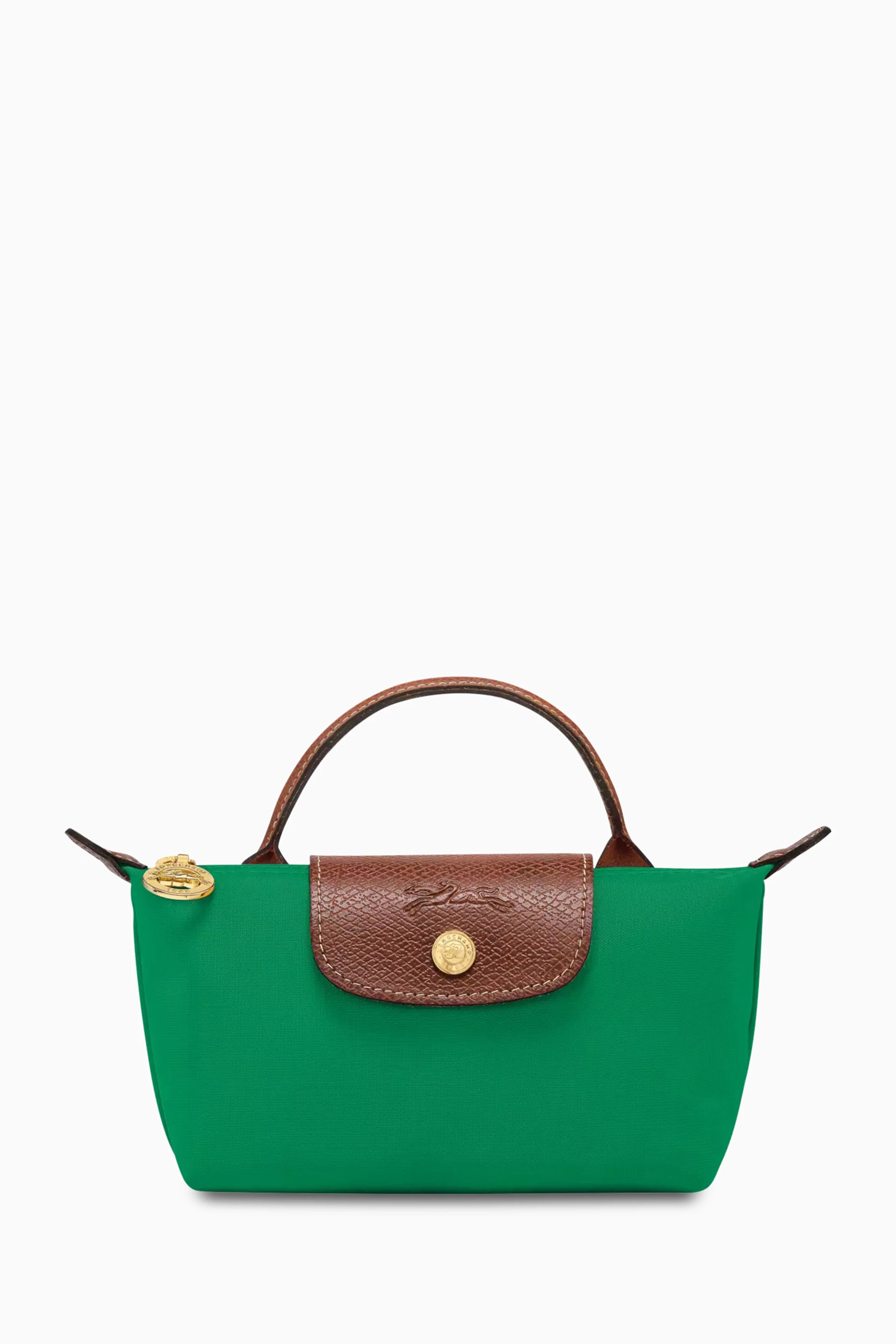 Buy Longchamp Green Mini Le Pliage Original Clutch in Canvas For Women Online Ounass Saudi