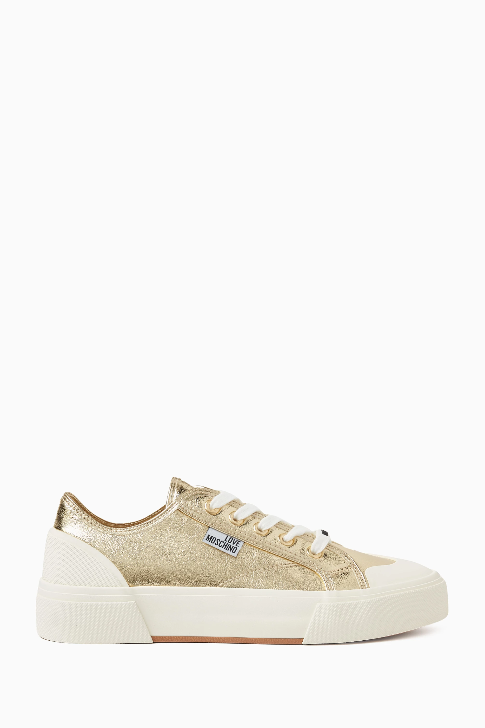Women's Love Moschino Casual sneakers, size 41 (Beige) | Emmy