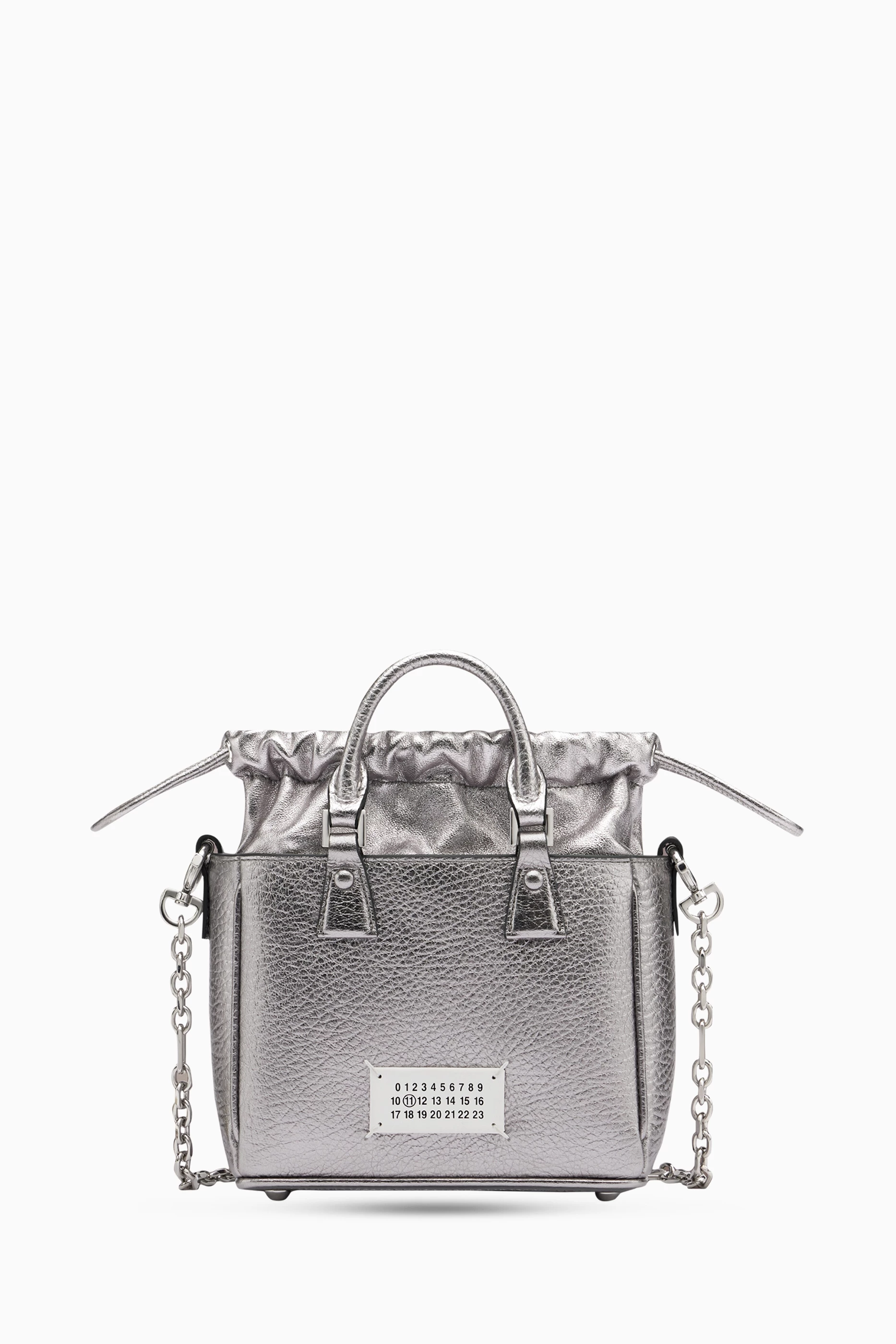 ハンドバッグ Maison margiela '5AC tote horizontal' handbag Maison Margiela 5AC Horizontal Leather Tote Bag | Neutrals