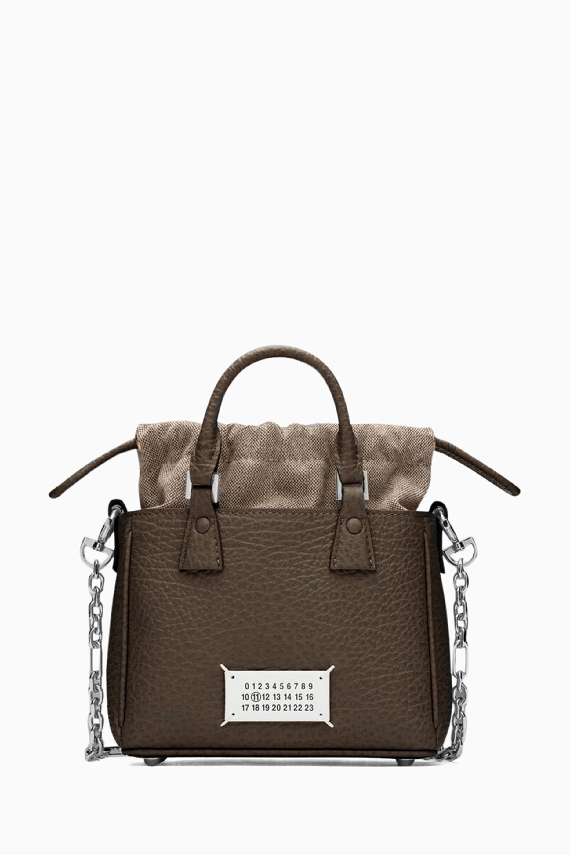直営店▲Maison Margiela▲5AC Tote Horizontal Maison Margiela Large 5AC Leather Tote Bag | Black | FARFETCH