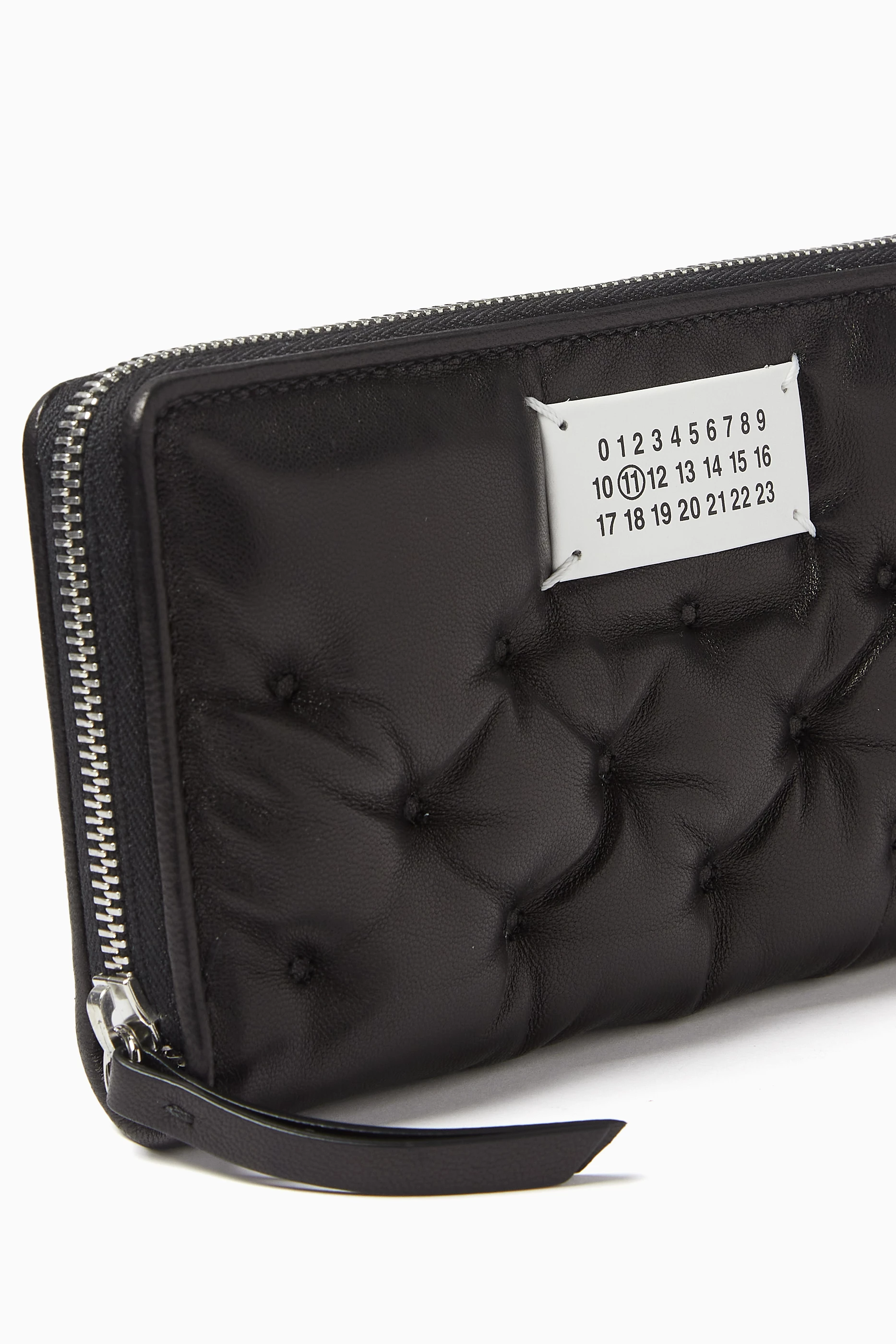 Buy Maison Margiela Black Glam Slam Quilted Wallet in