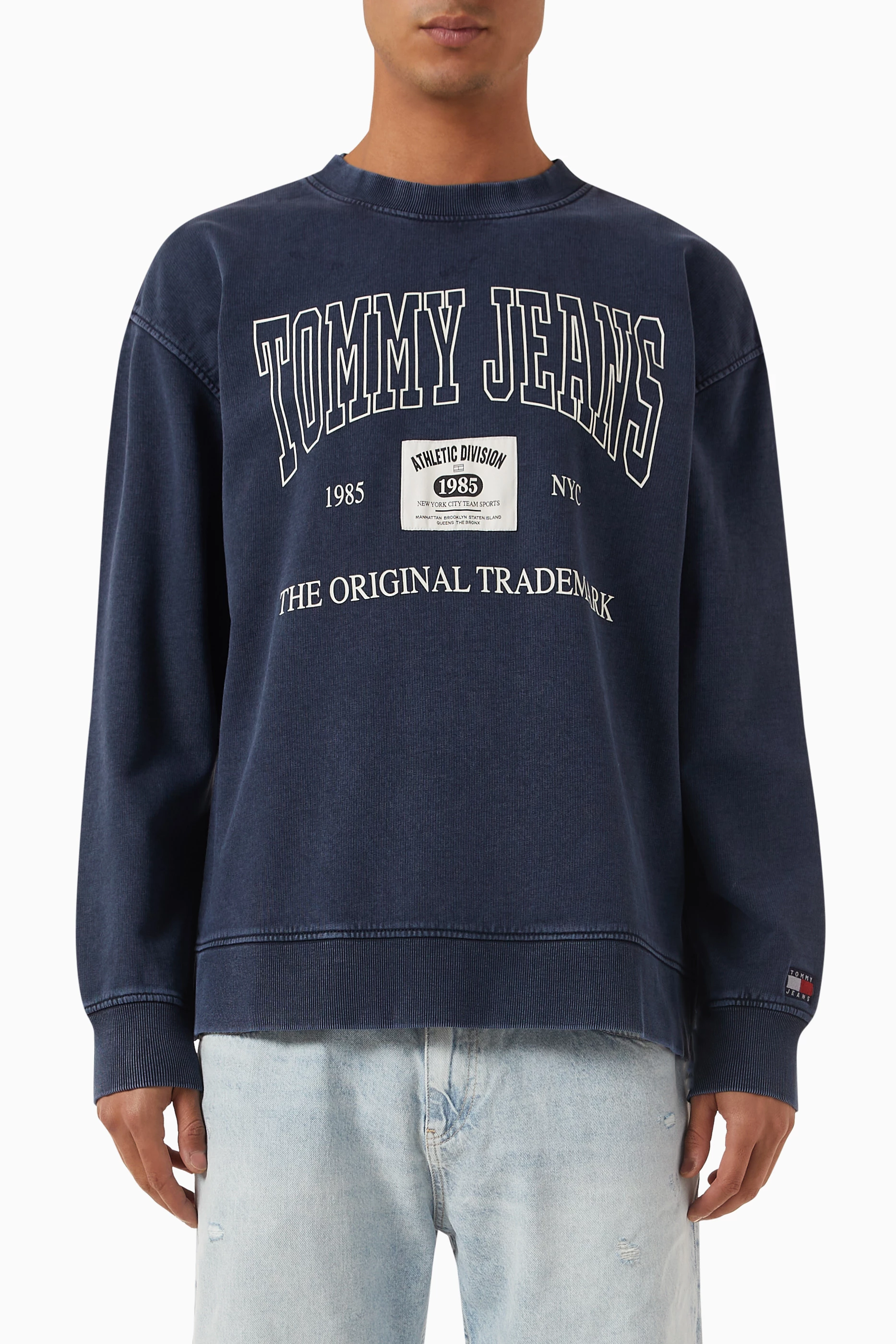 Printed Sweatshirt Team Tommy Sweatshirt Buy Tommy Jeans Blue