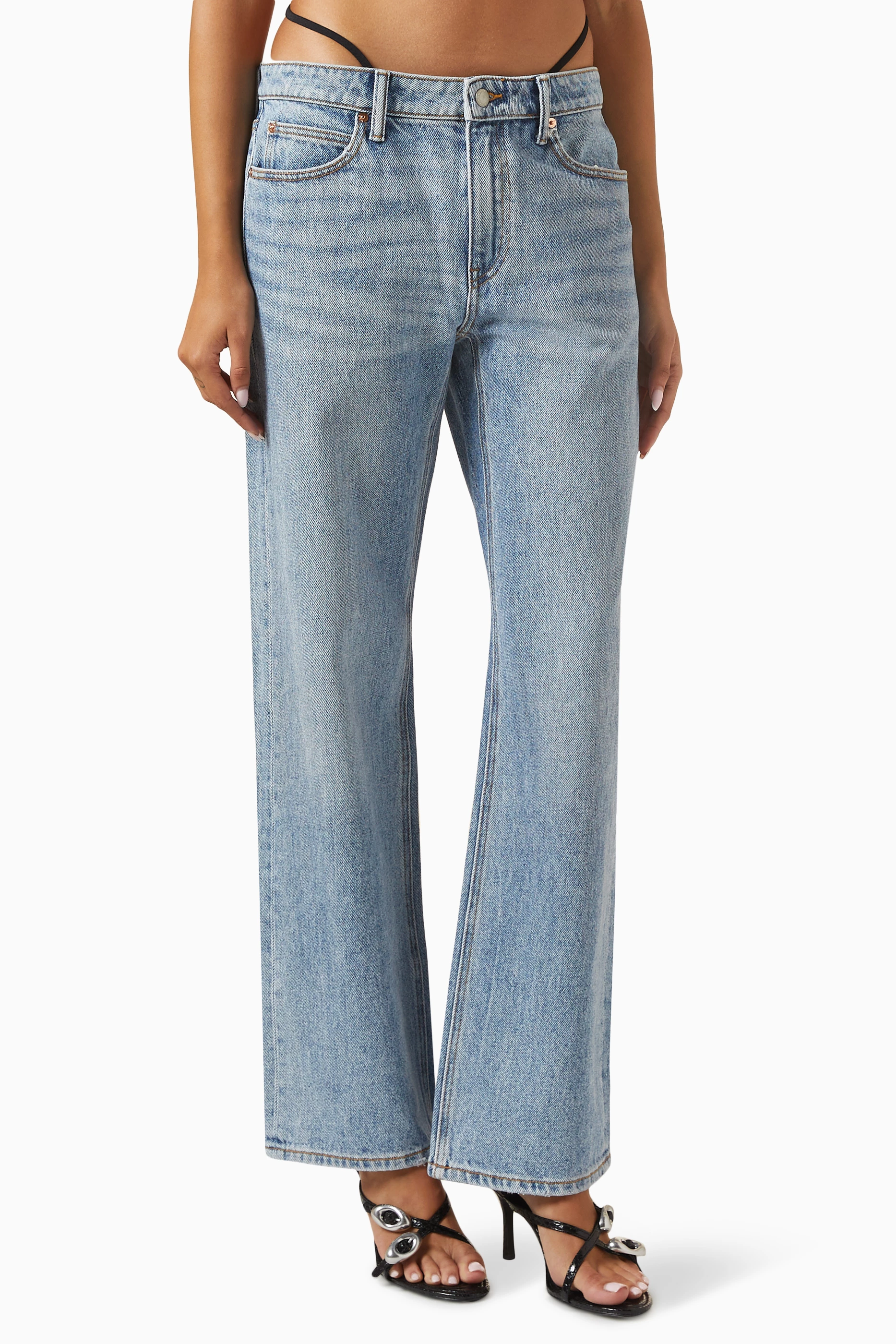 ALEXANDER WANG.T ストレッチニットレギンス ロゴ XSサイズ（Buy 