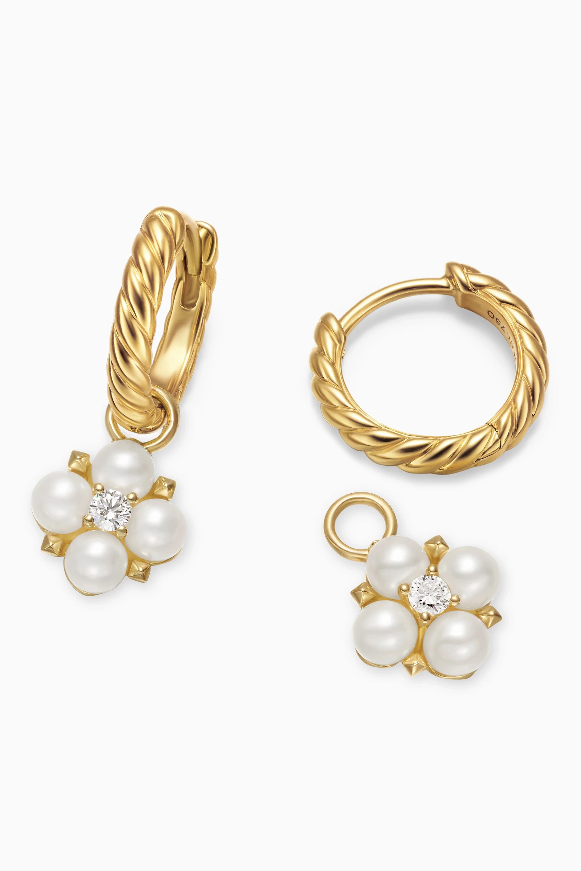 Hoop Earrings Yurman Pearl Earrings David Yurman Petite Solari