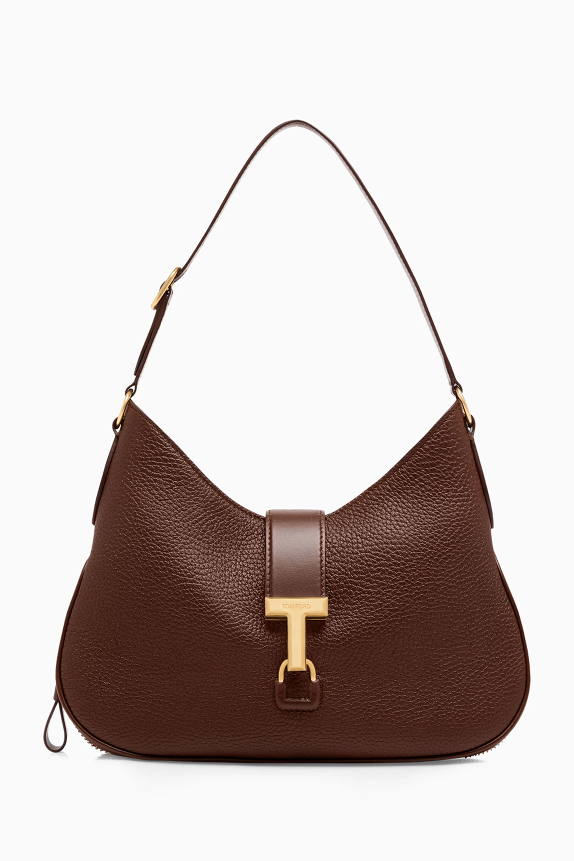 Buy Tom Ford Brown Medium Monarch Hobo Bag in Leather For Women Online Ounass Saudi