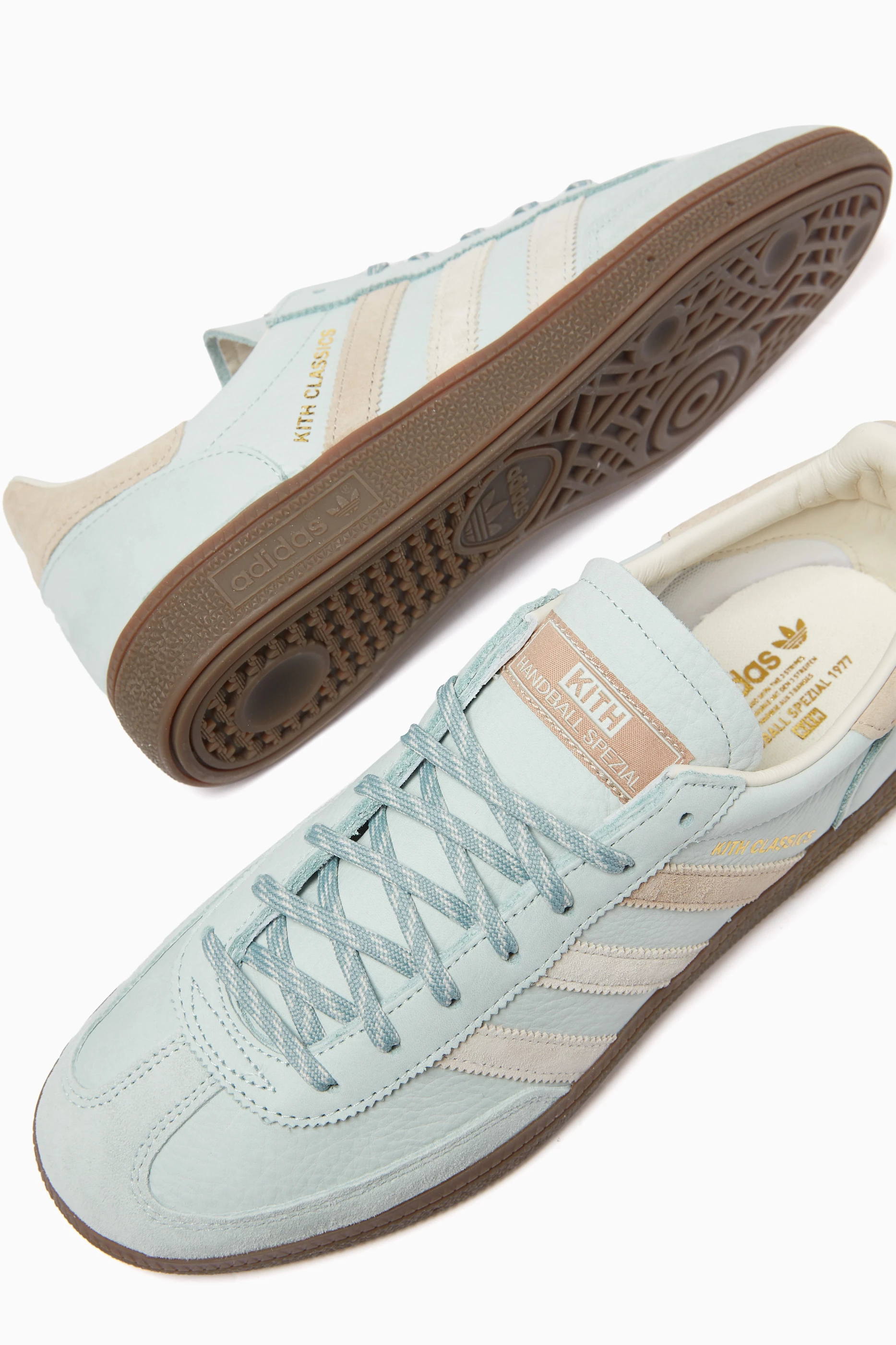 Buy Kith Green x adidas Originals Handball Spezial Sneakers in Nubuck Suede For Men Online Ounass Saudi