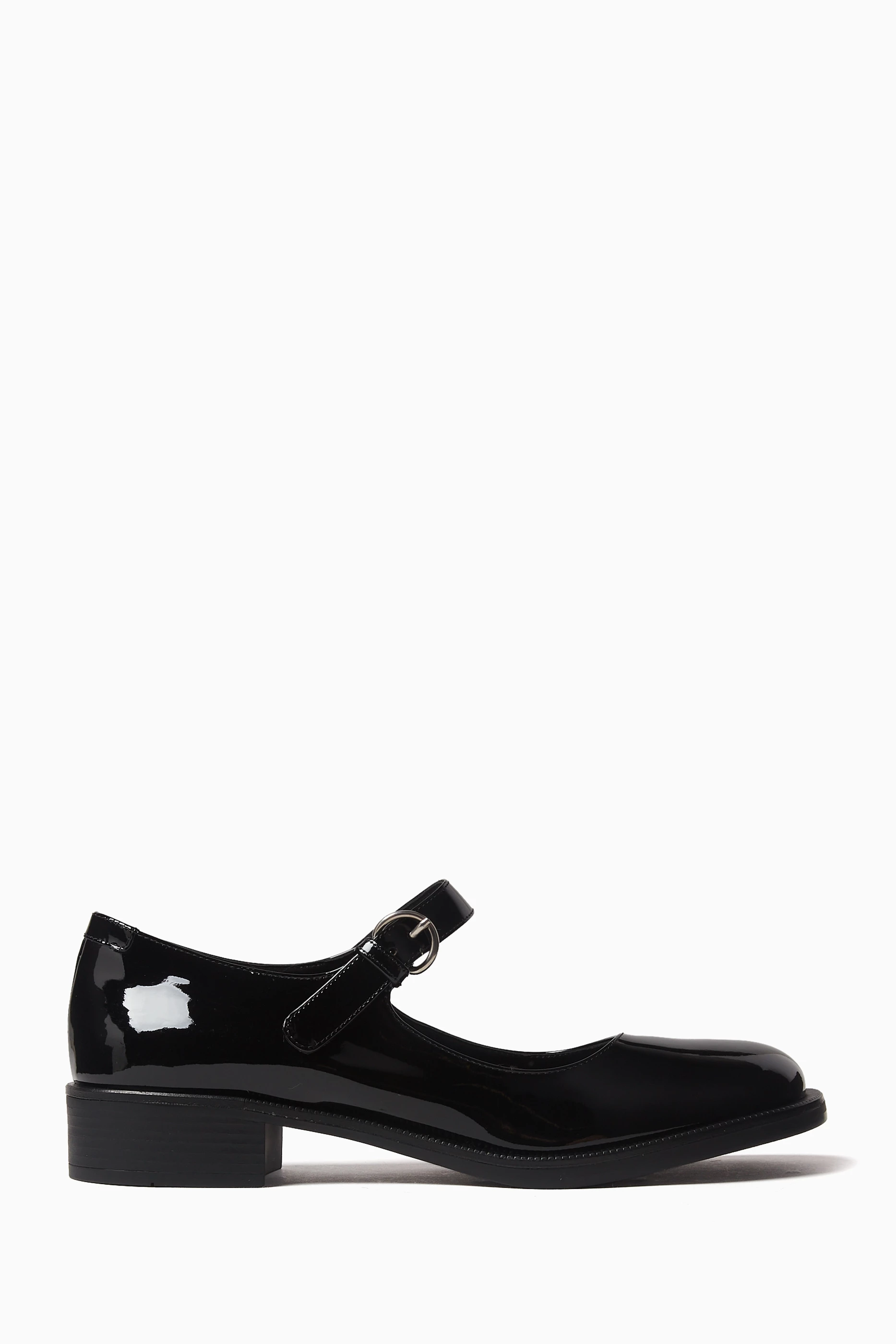 Buy Miu Miu Black Mary Jane Shoes in Patent Calfskin For