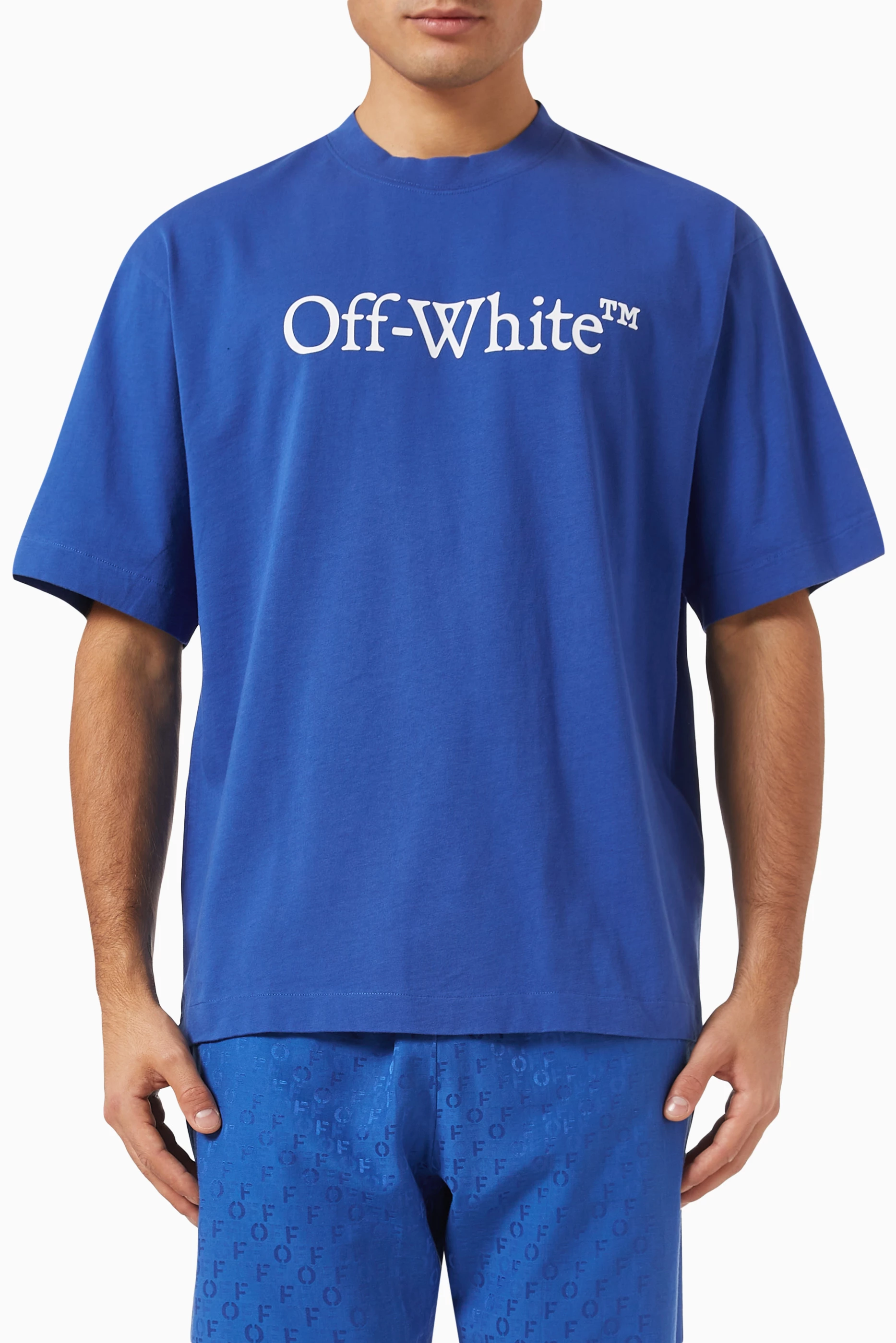 関税/送料込★Off-White★Big Bookish Skate Tシャツ Beige Big Bookish Skate T-shirt by Off-White on Sale