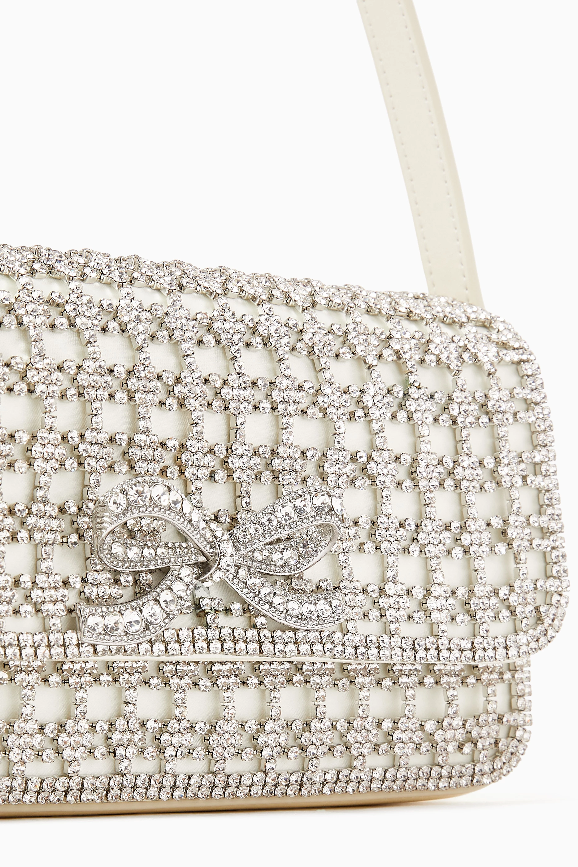 【送料&関税込】self-portrait Rhinestone Chainmail Baguette Self-Portrait Rhinestone chainmail baguette bag | The