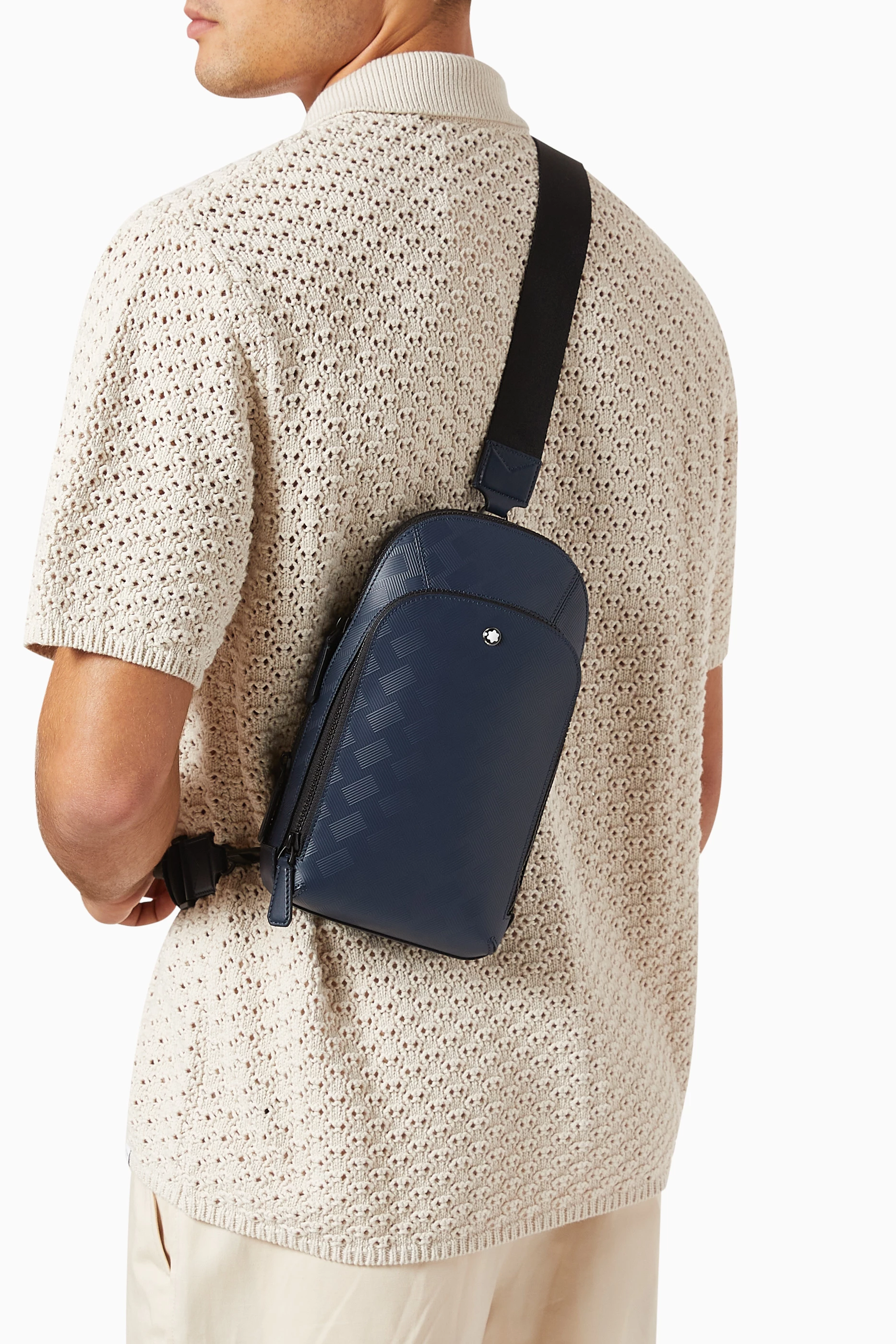 Buy Montblanc Blue Extreme 3.0 Sling Bag in Leather For Men Online Ounass Saudi