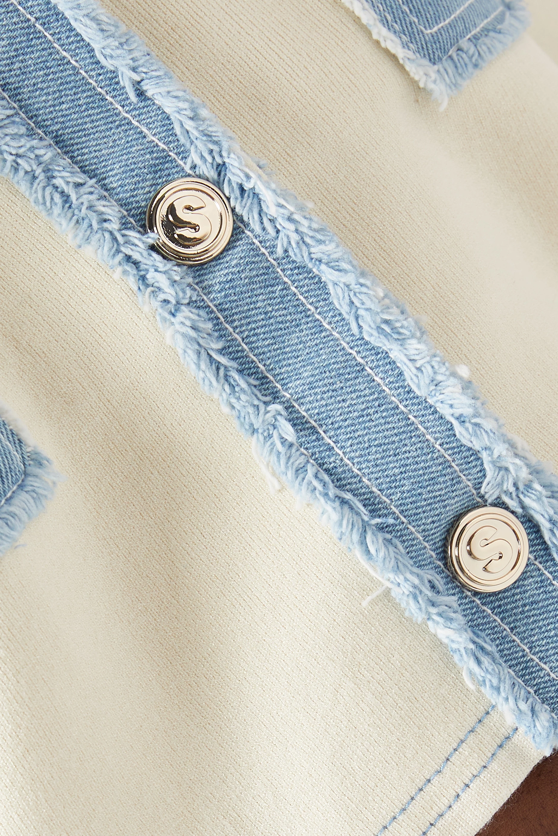 Buy SANDRO White Oversized Dolly Jacket in Viscose Blend For Women