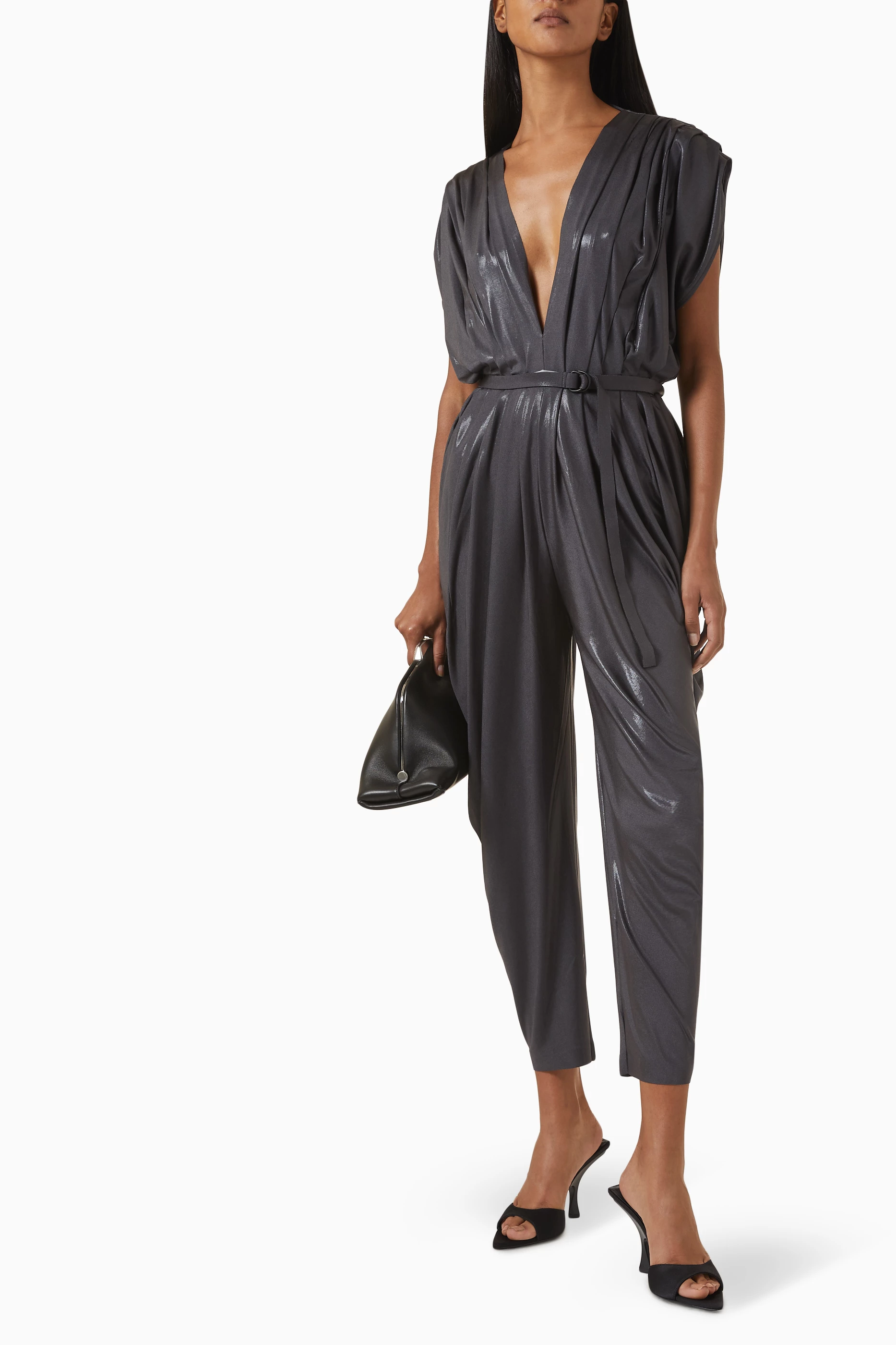 Norma kamali waterfall jumpsuit top