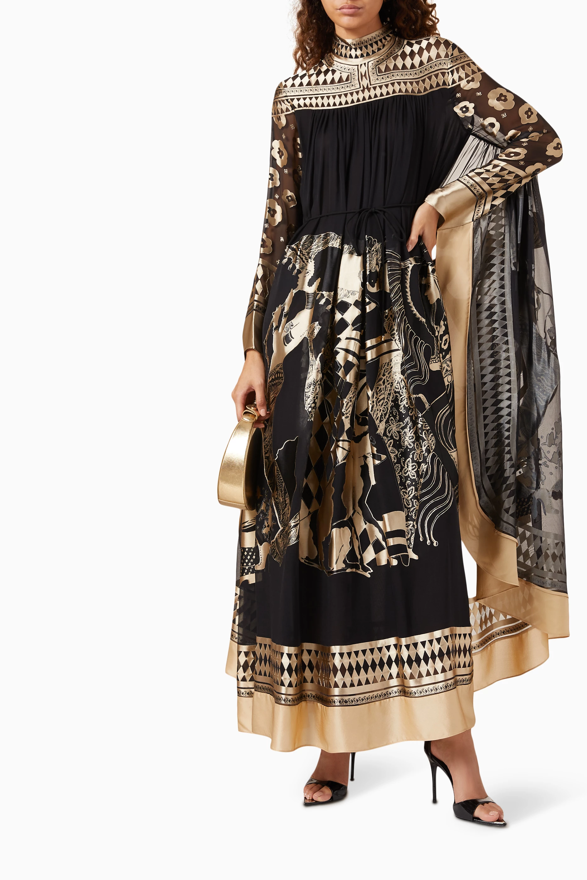 slim fit dress slacks Zimmermann // Black & Beige Silk Polka Dotted Dress – VSP Consignment
