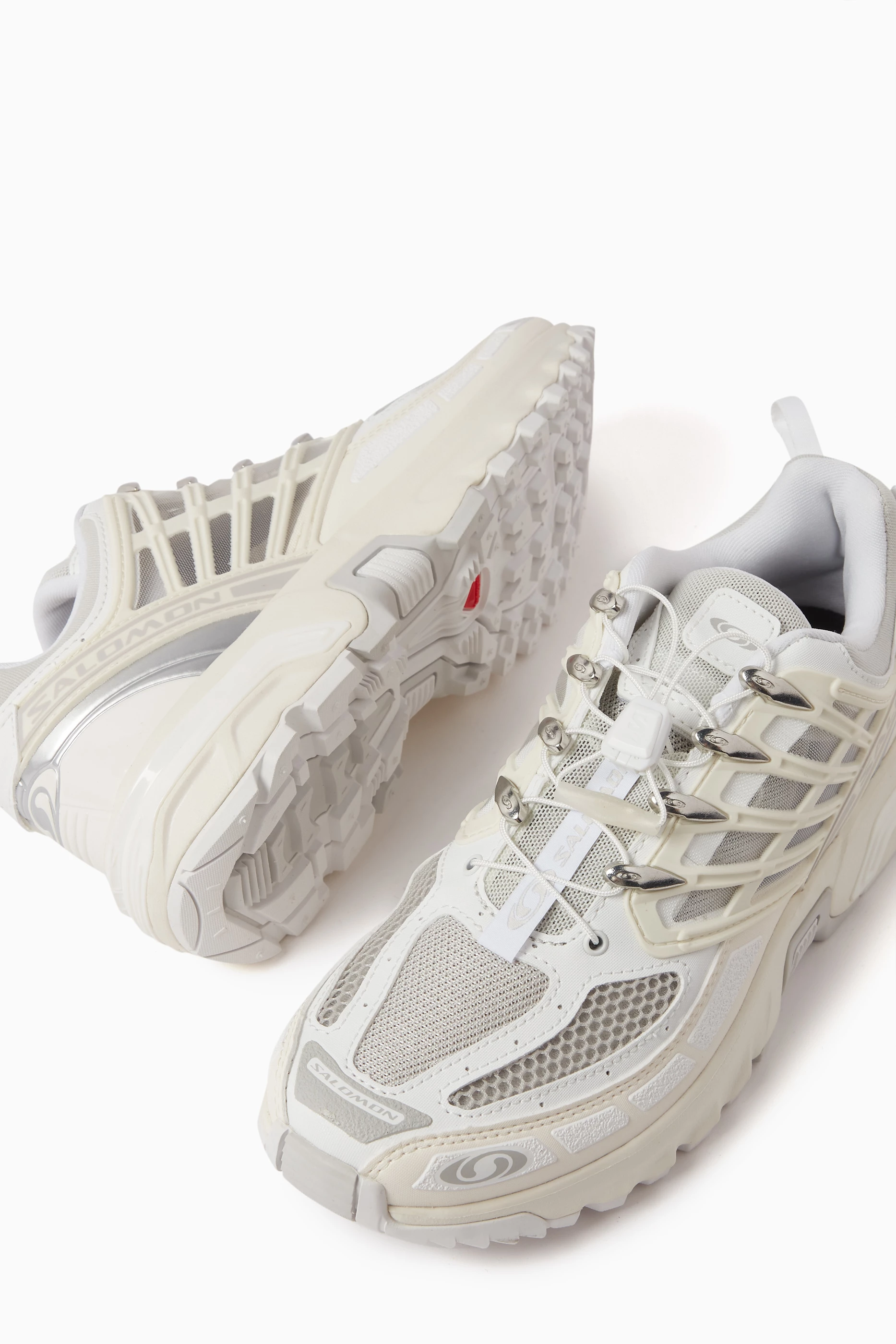 Buy Salomon White ACS Pro Sneakers in Mesh & Rubber For Men Online 