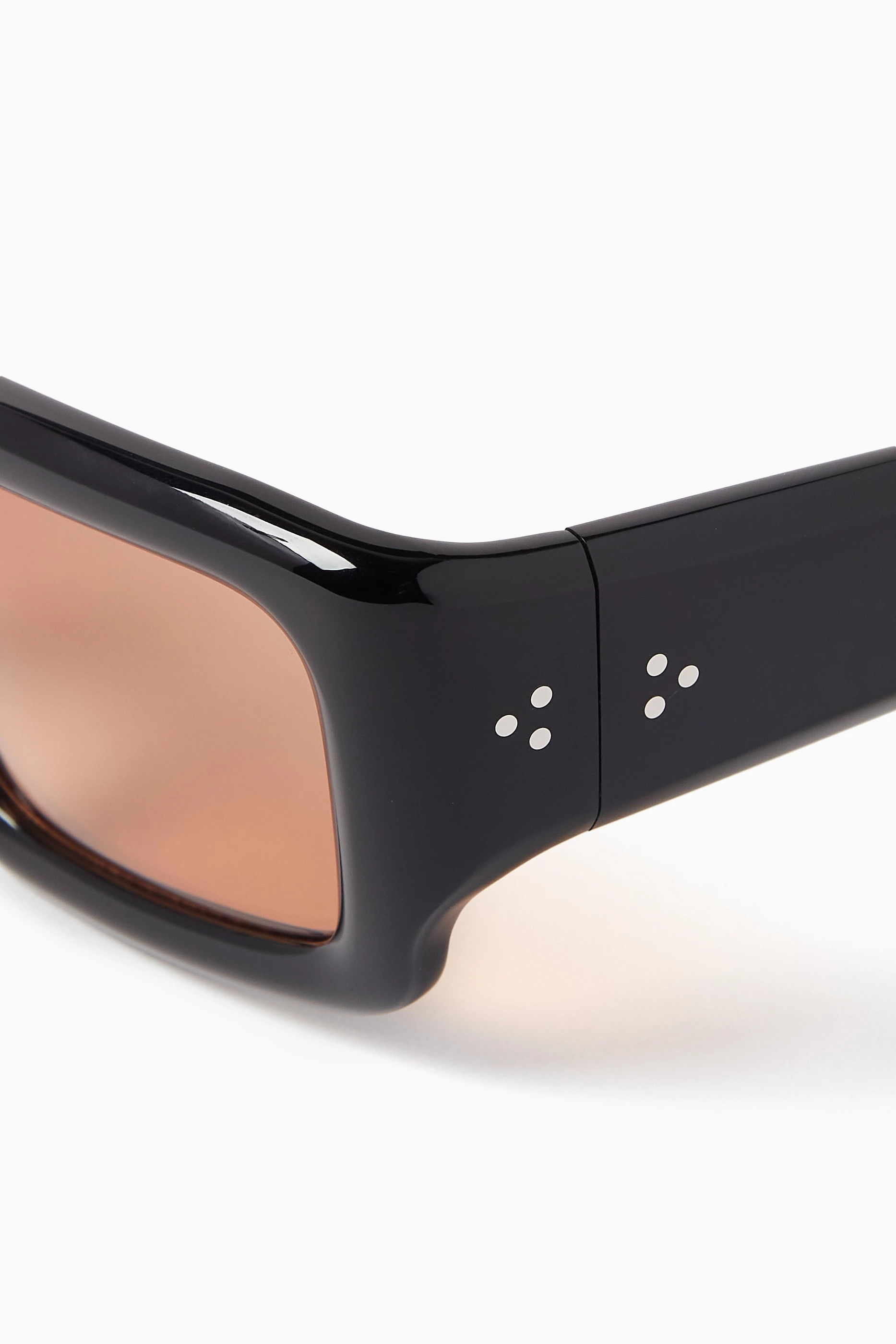 Buy Port Tanger Black Sabea Sunglasses in Acetate For Men Online 