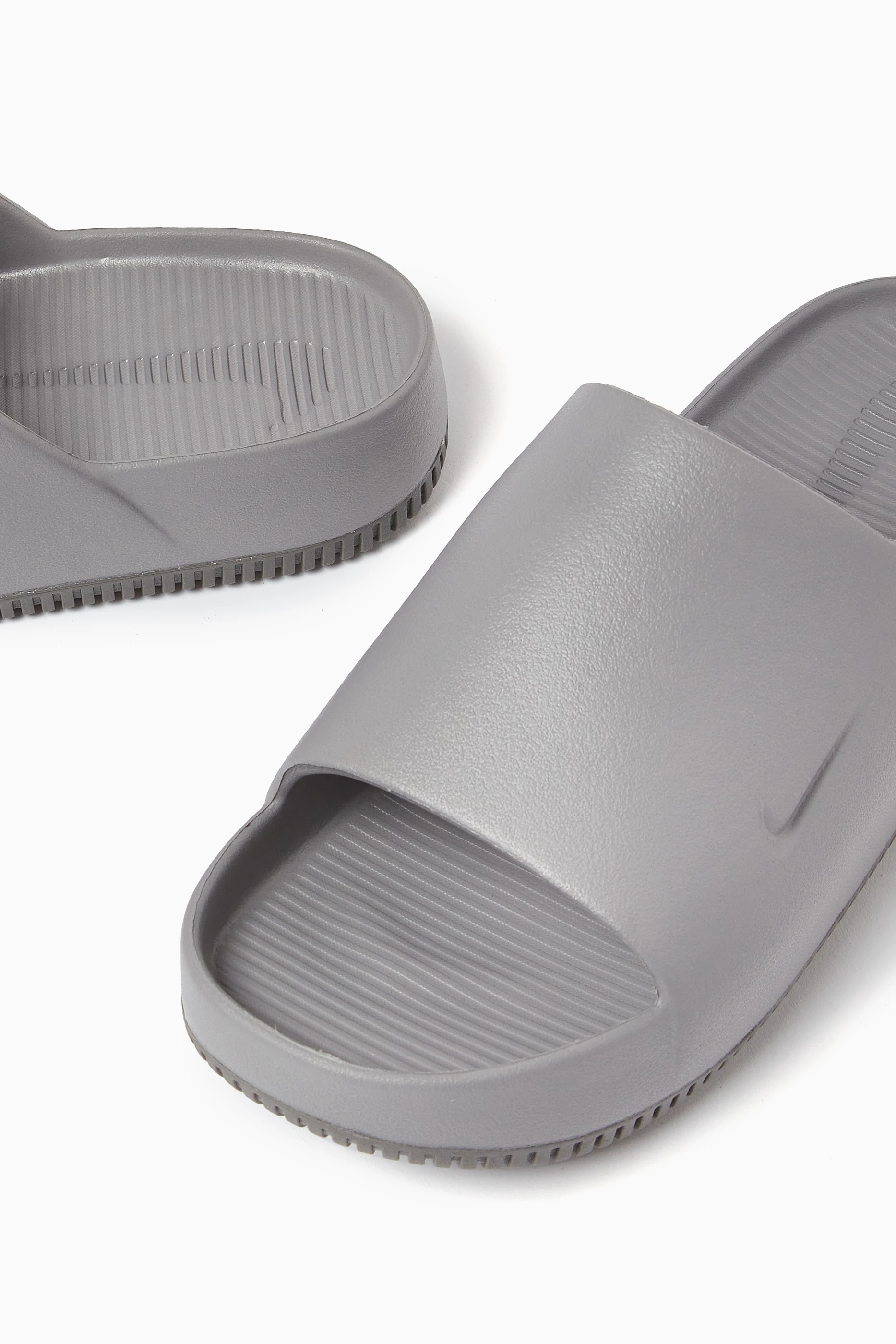 Nike grey slides sales