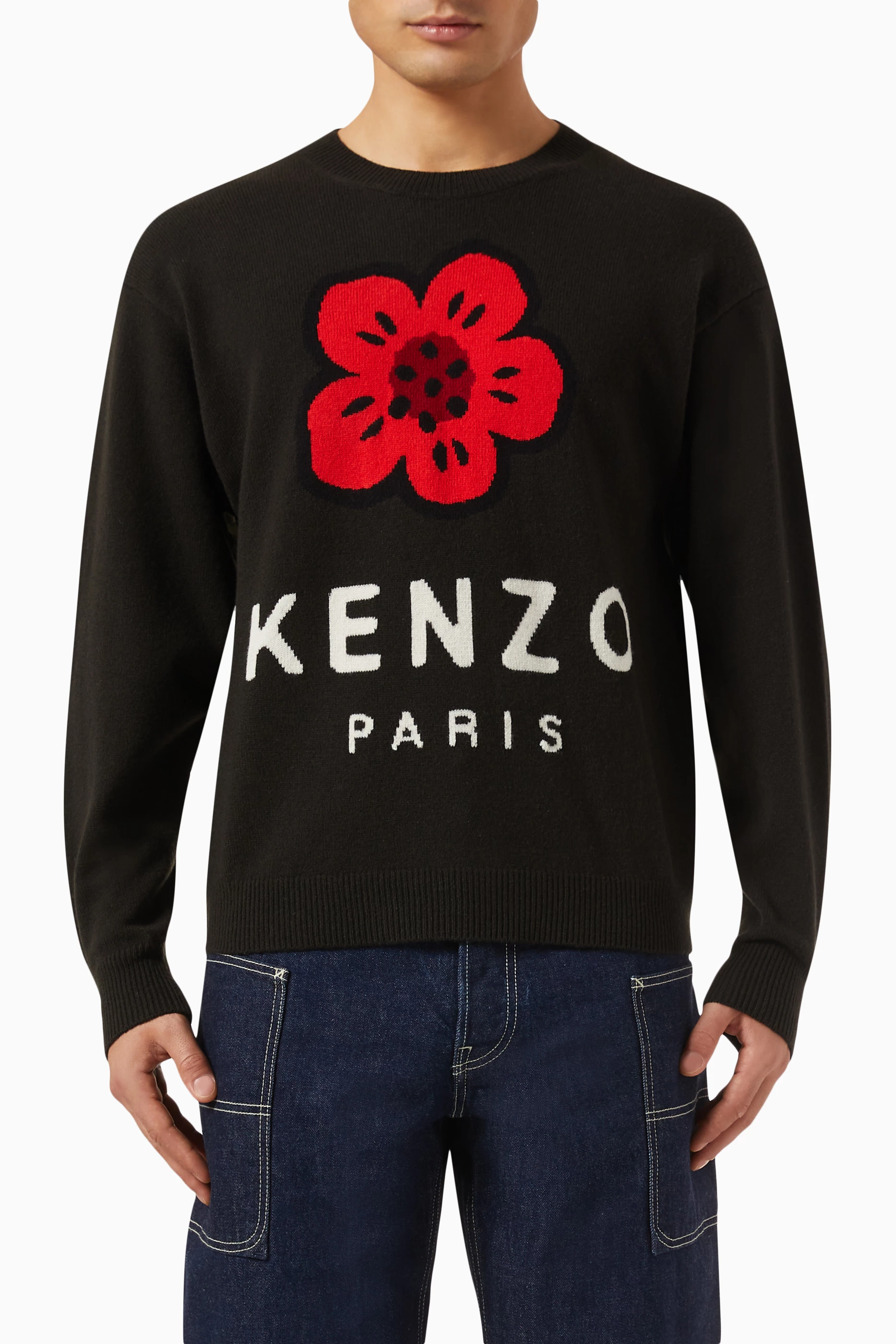 All black kenzo jumper best sale