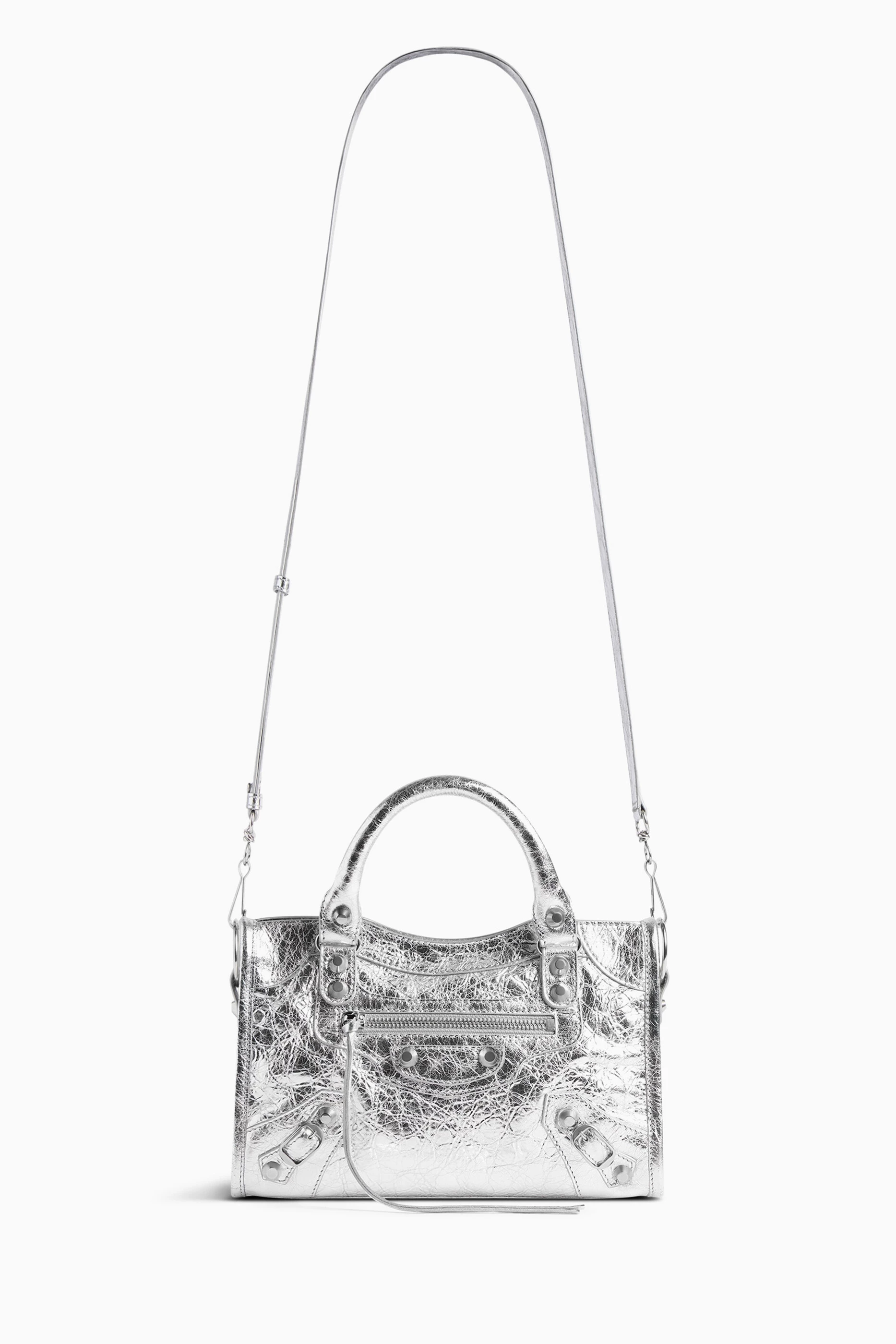 Balenciaga city mini silver cheap