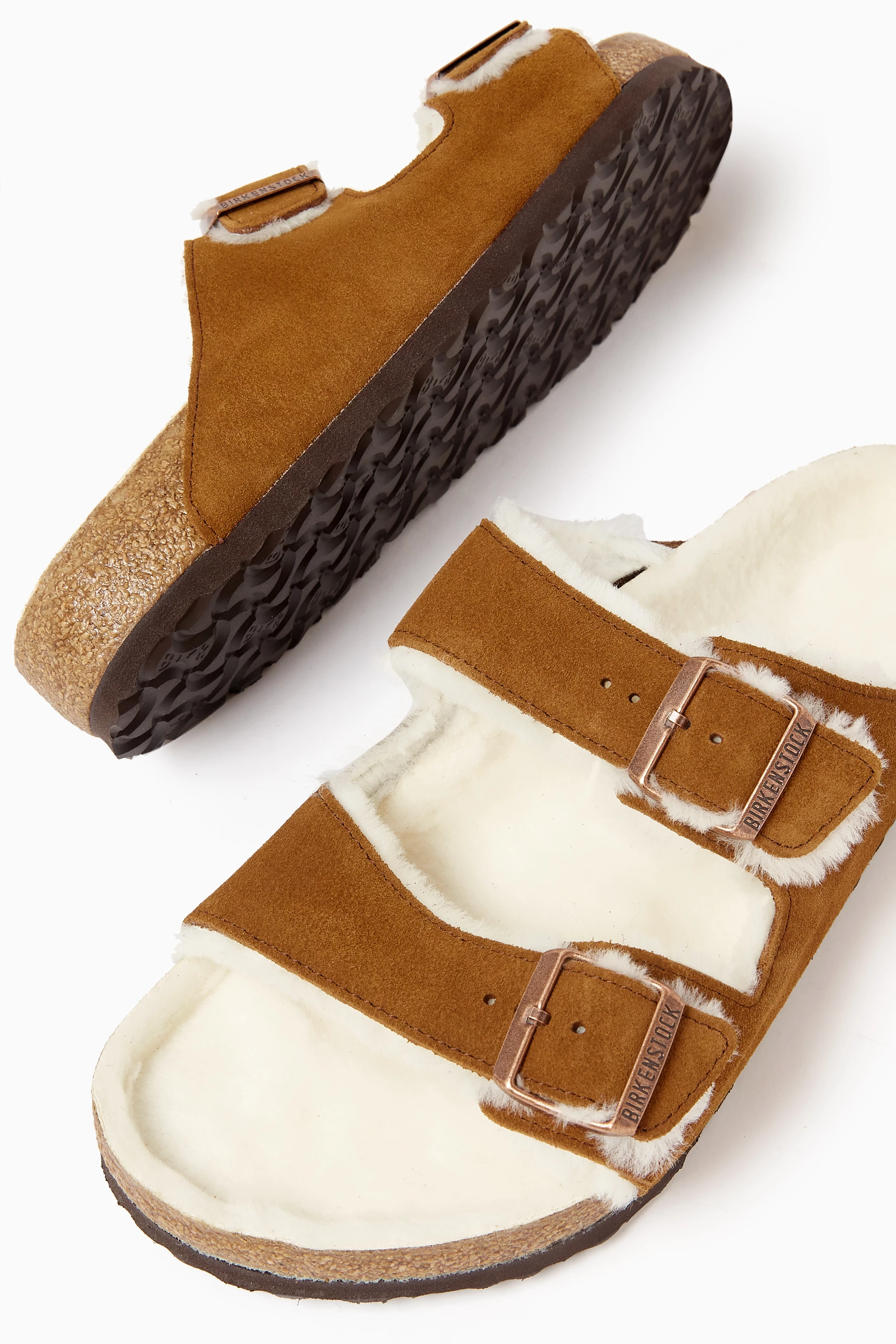 Birkenstock arizona shearling sale store