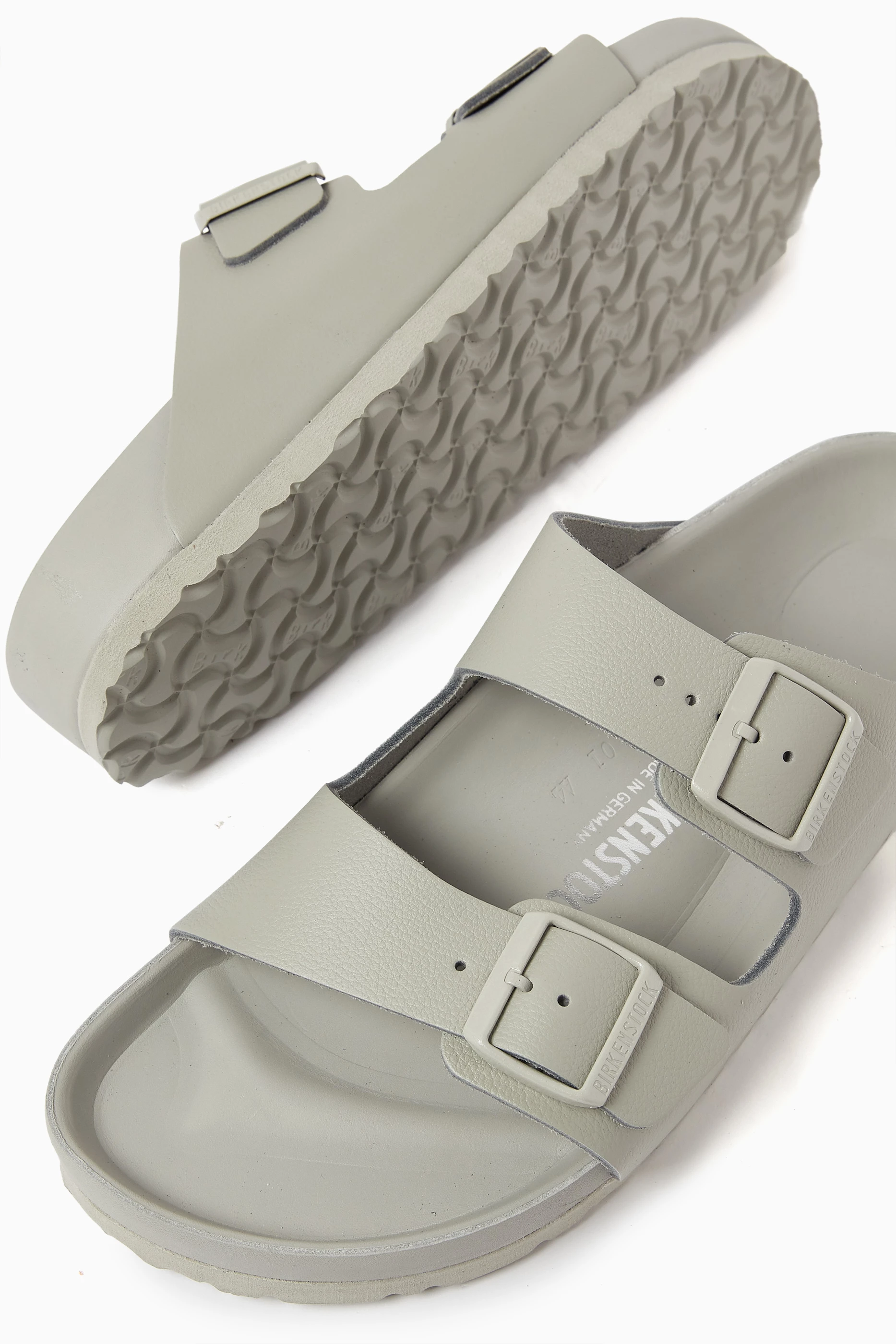 Buy Birkenstock Grey Arizona Exquisite Sandals in Leather For Men Online Ounass Saudi