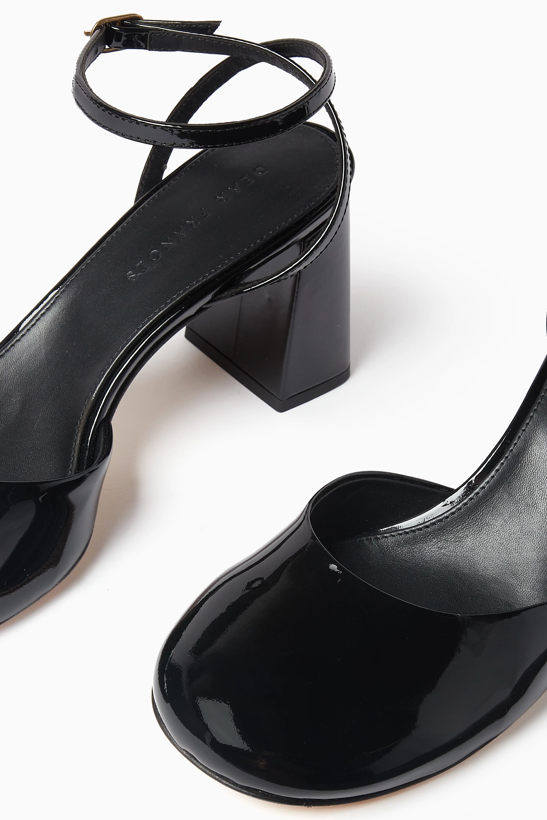 Buy Dear Frances Black Harlow 75 Pumps in Leather For Women Online