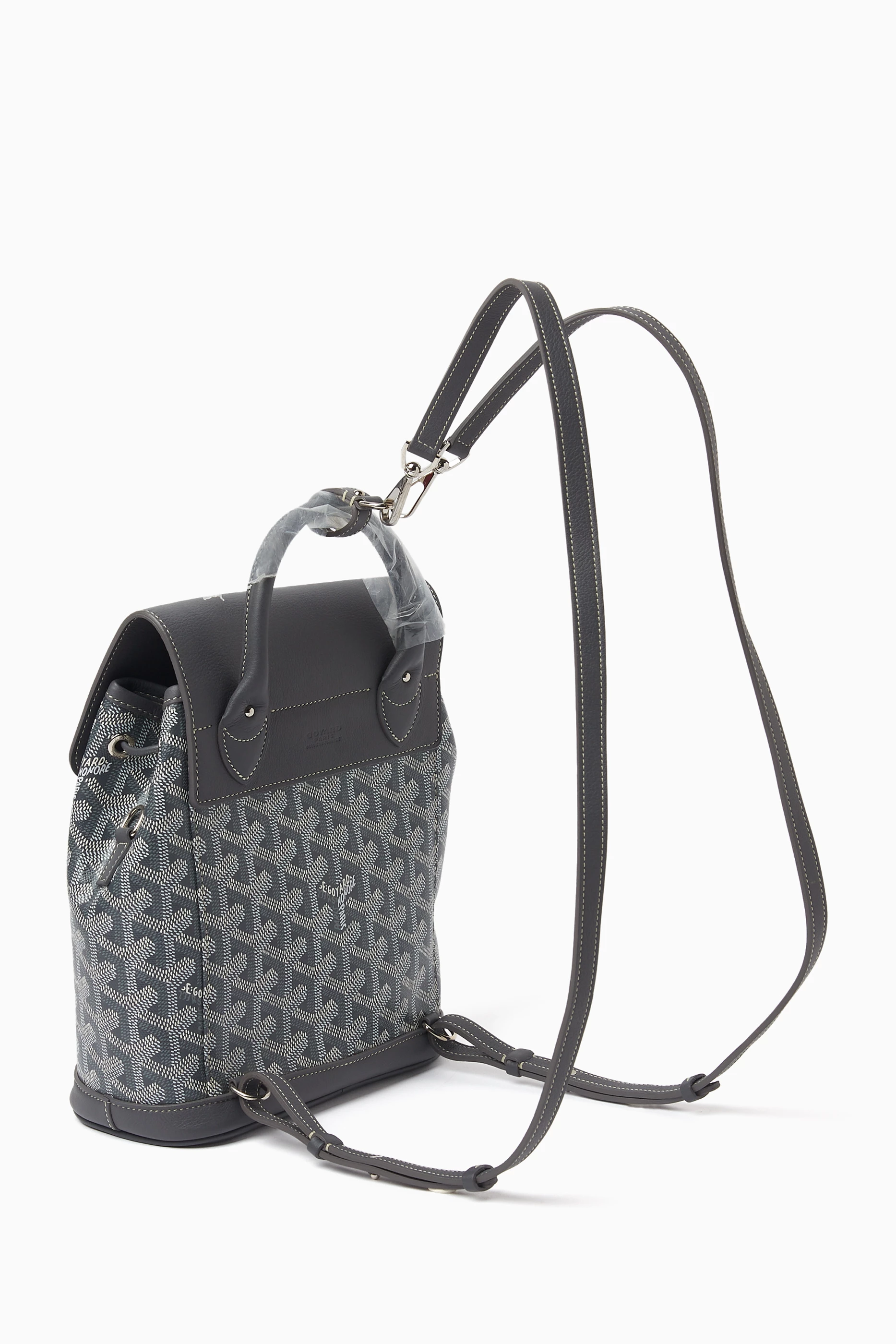 goyard alpin mini backpack Goyardine Canvas Powder Pink Palladium Hardware Alpin Mini Backpack Goyardine Canvas