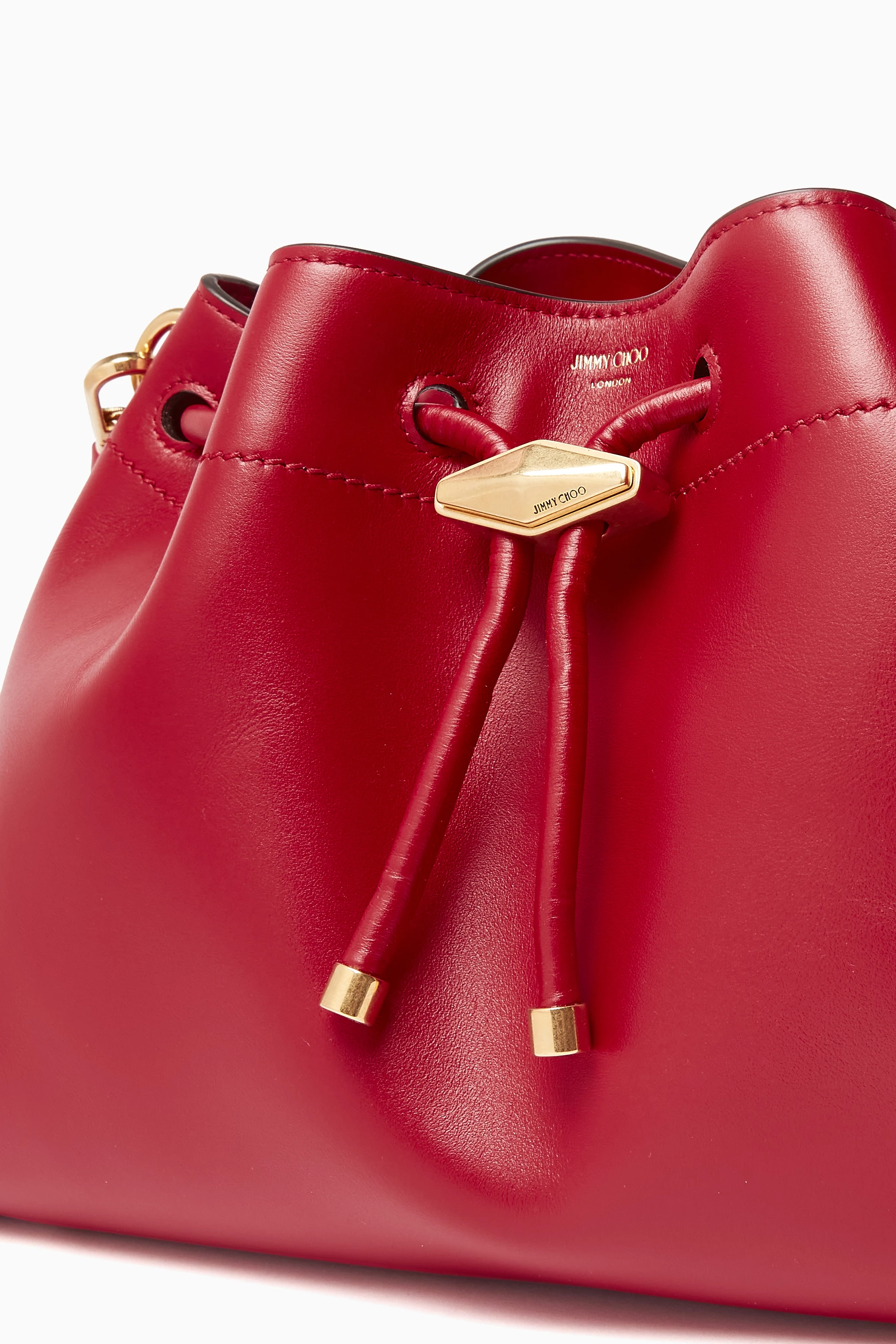 Buy Jimmy Choo Red Cinch M Shoulder Bag in Calf Leather For Women Online Ounass Saudi
