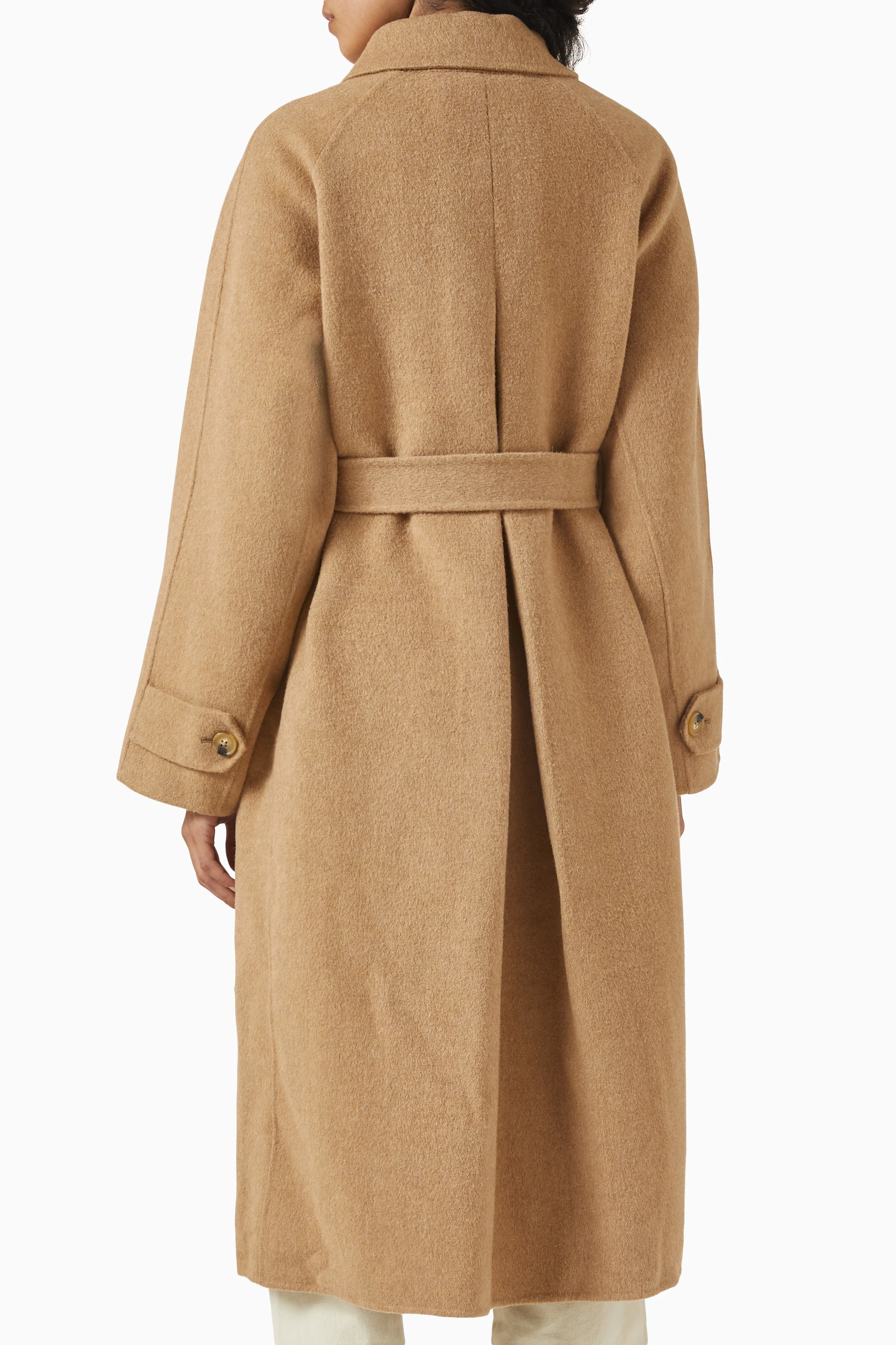 Buy Dunst Brown Unisex Handmade Mac Coat in Wool-cashmere For