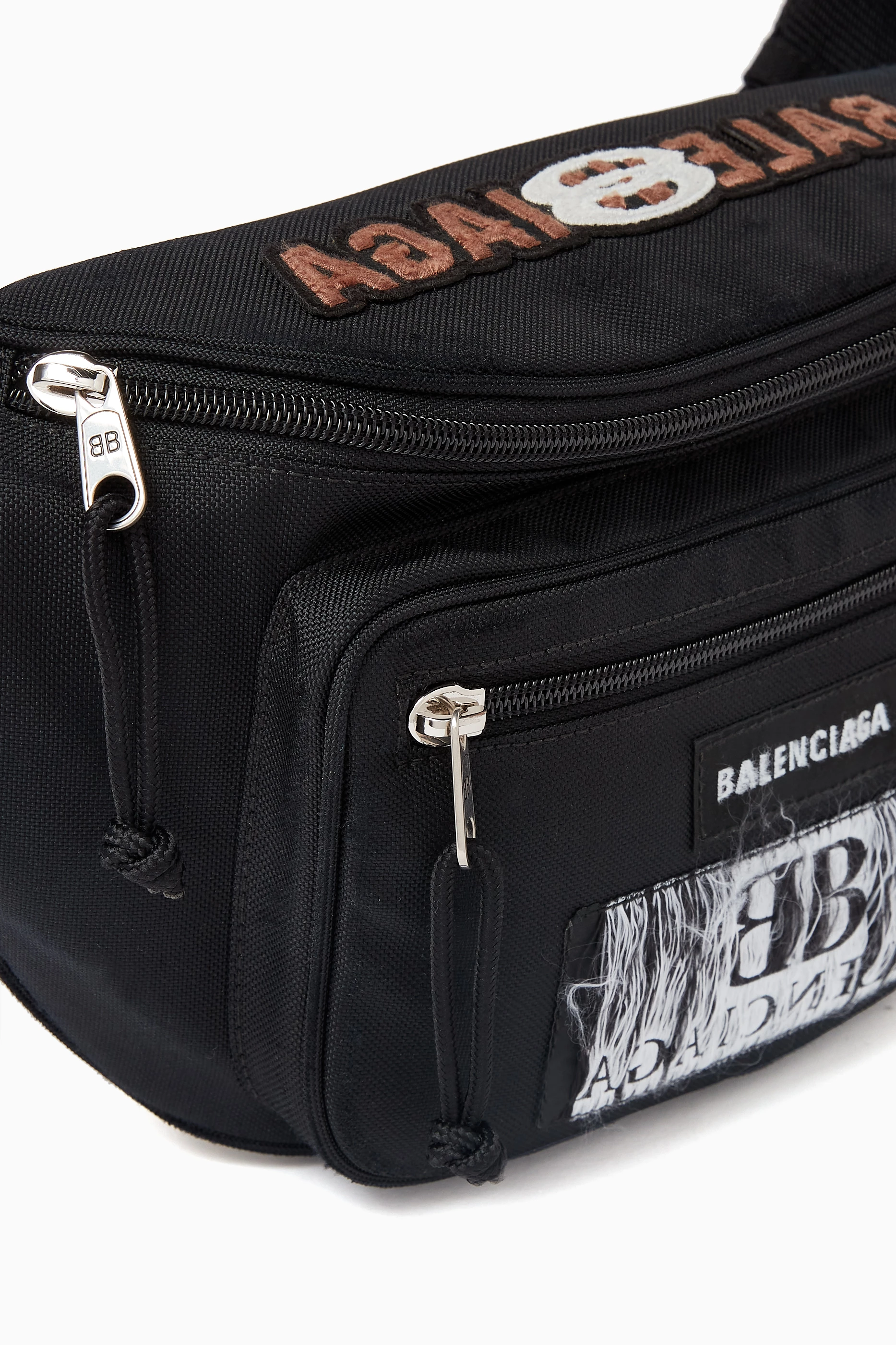 Buy Balenciaga Black Explorer Belt Bag in Nylon For Men Online Ounass Saudi